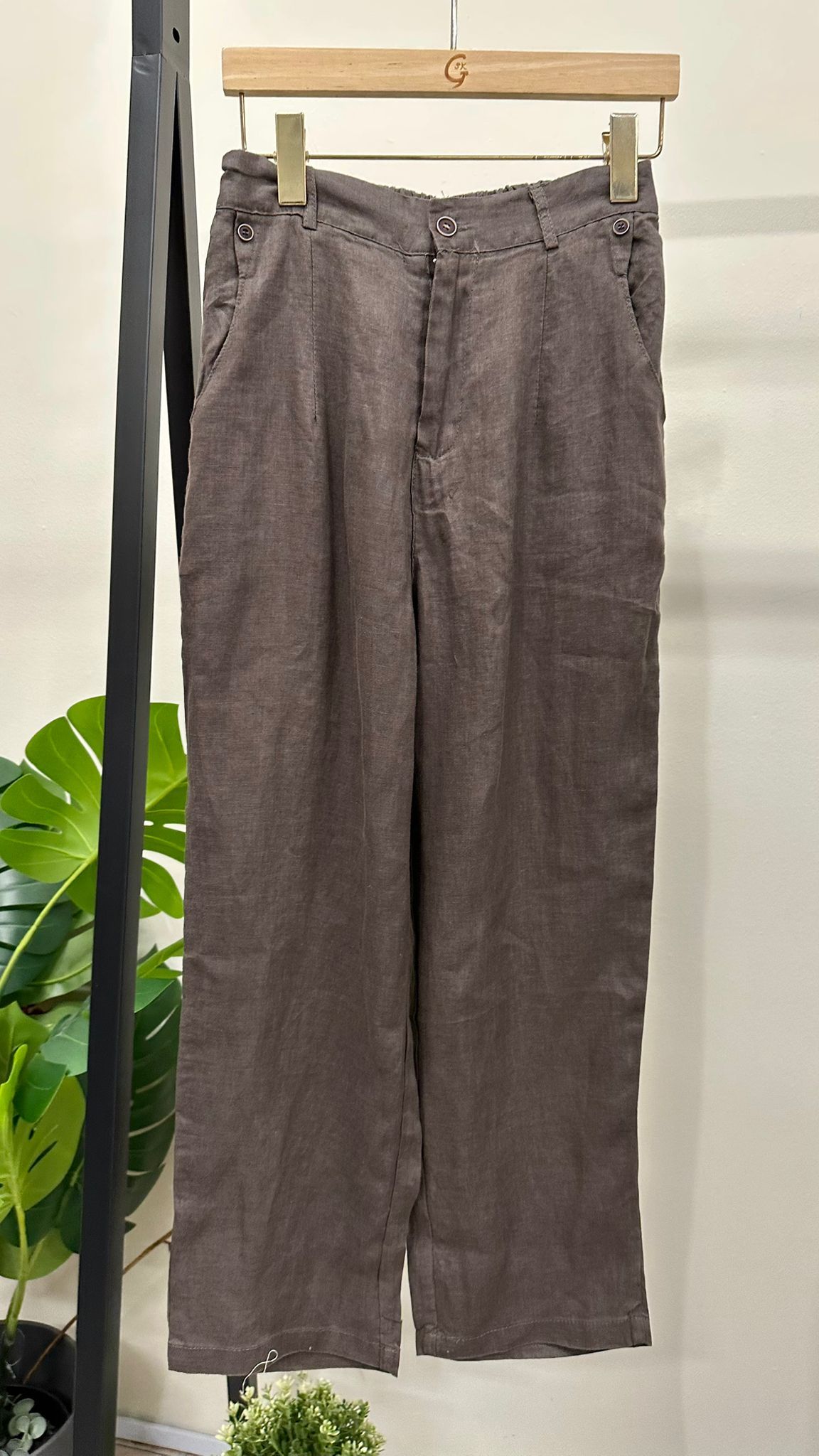 (D2151)Linen Pants