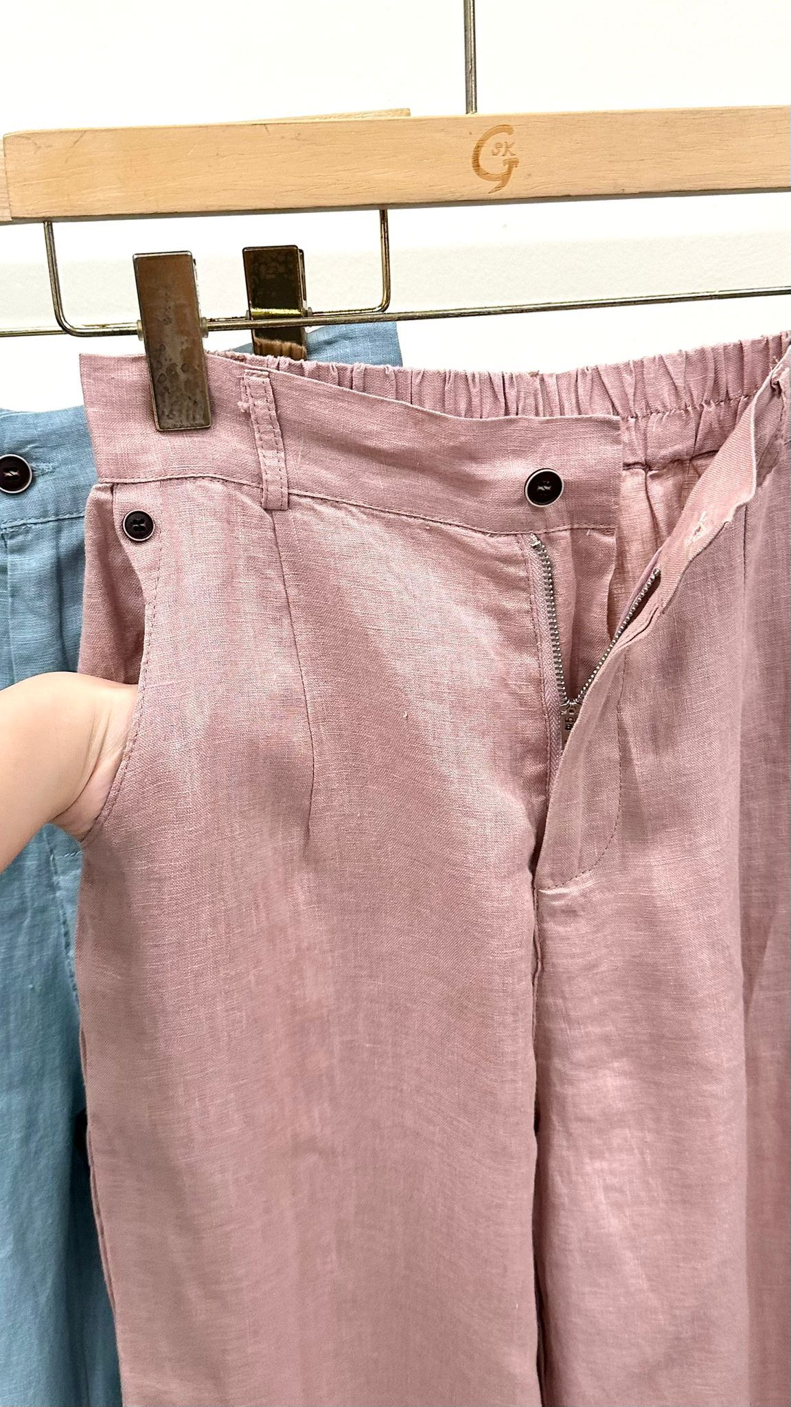(D2151)Linen Pants