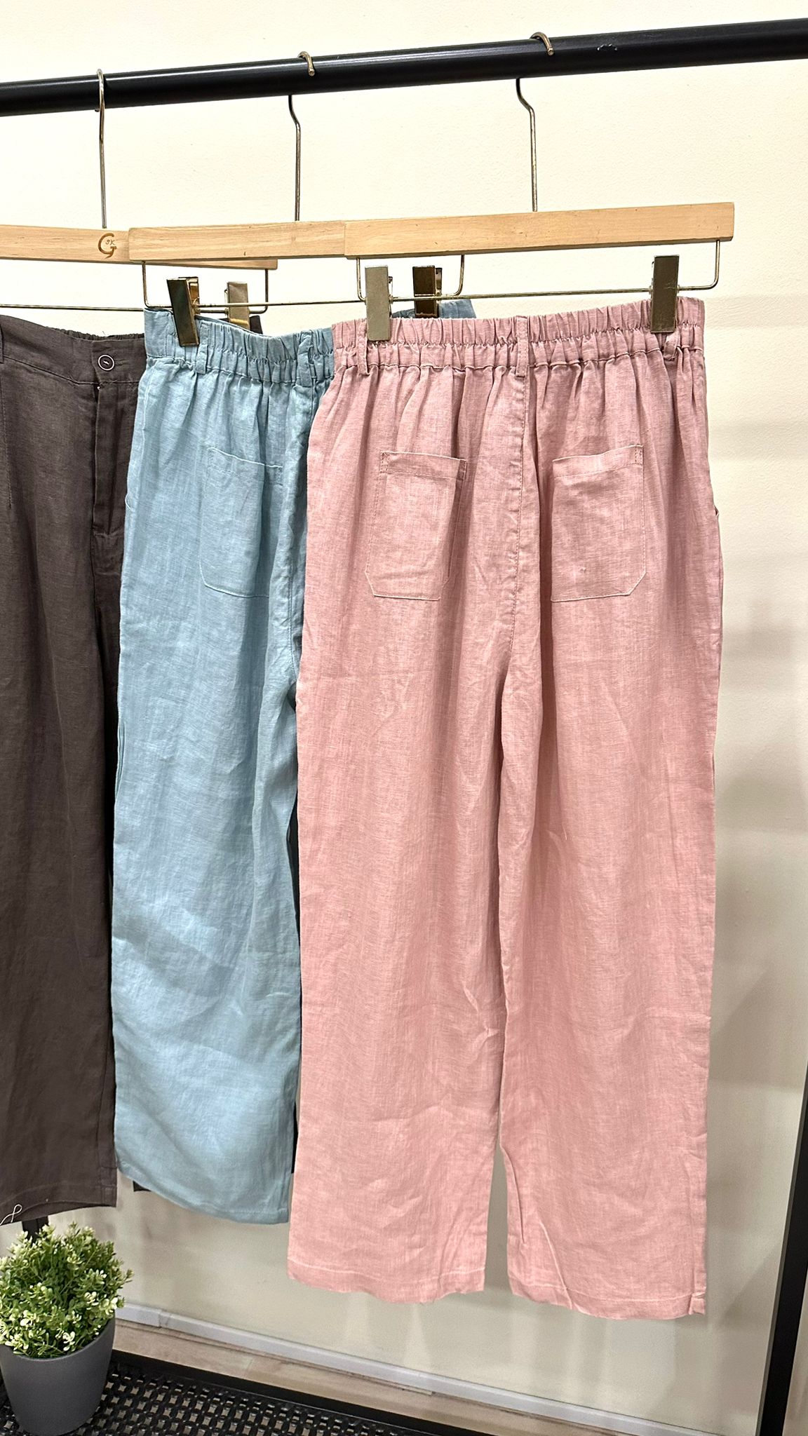 (D2151)Linen Pants