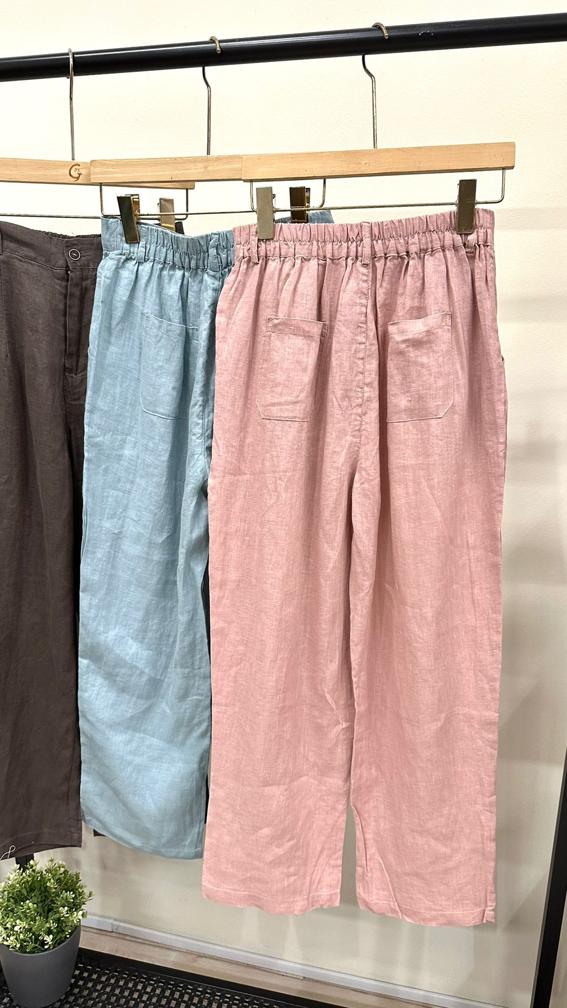 (D2151)Linen Pants