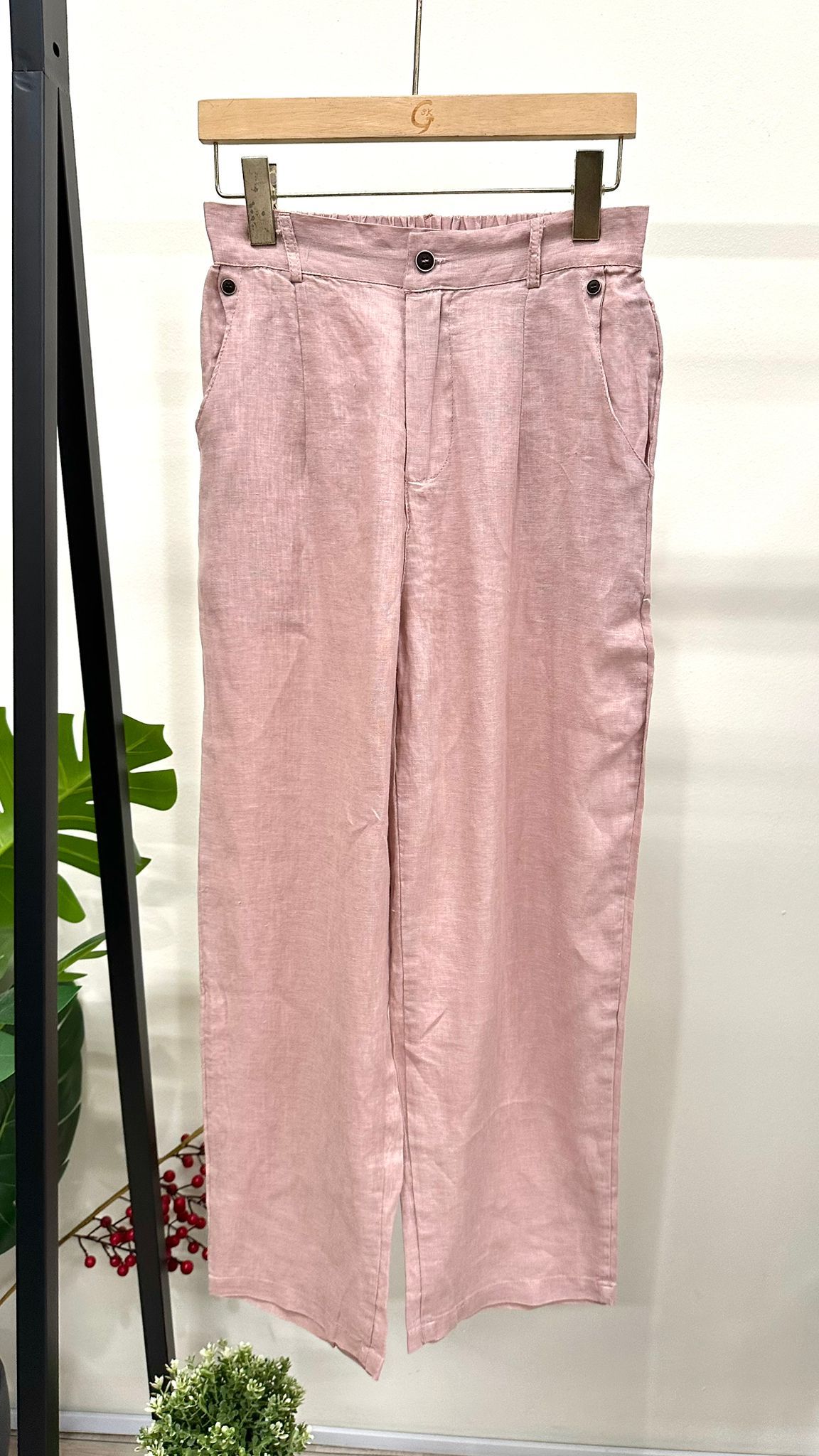(D2151)Linen Pants