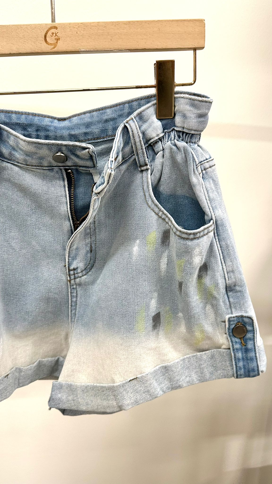 (D2162)Denim Shorts