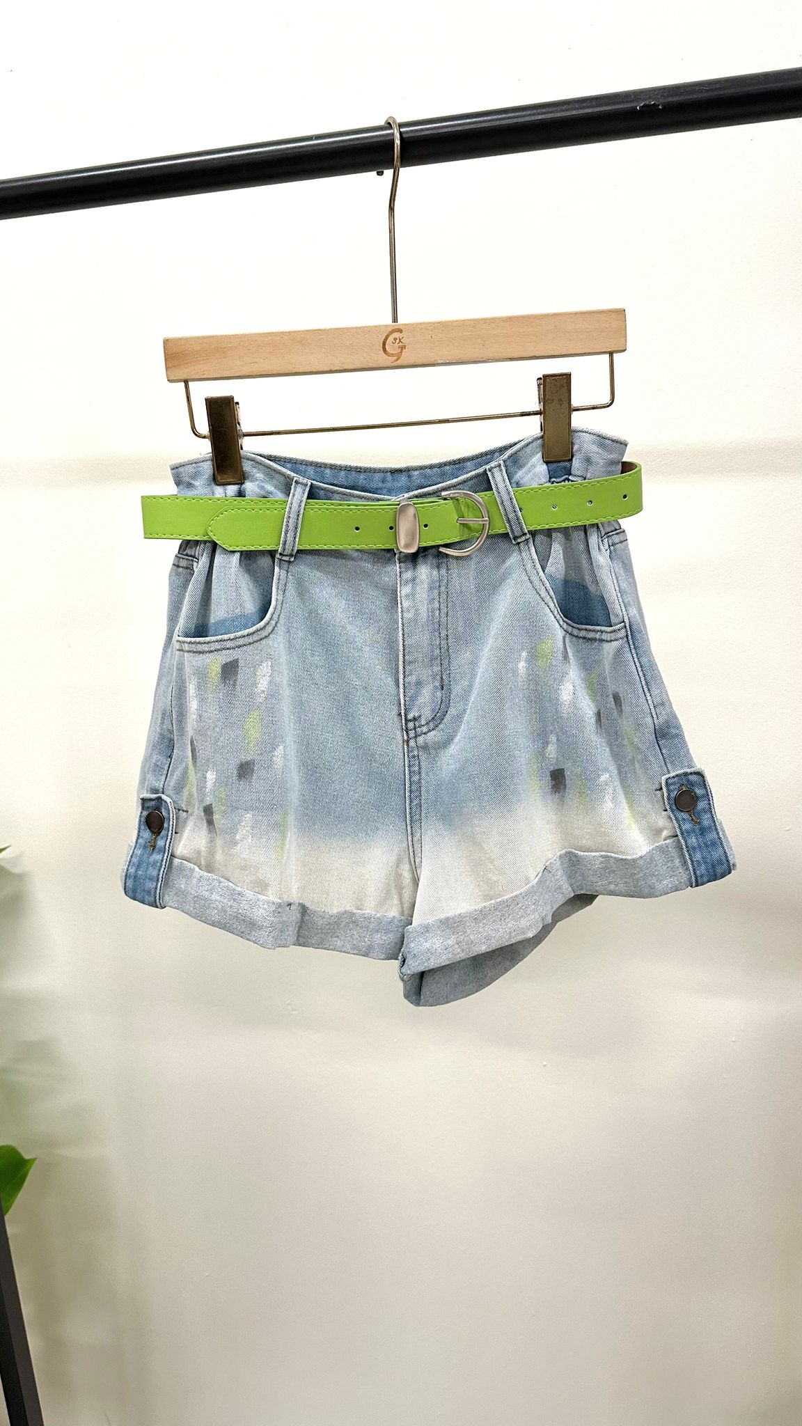 (D2162)Denim Shorts