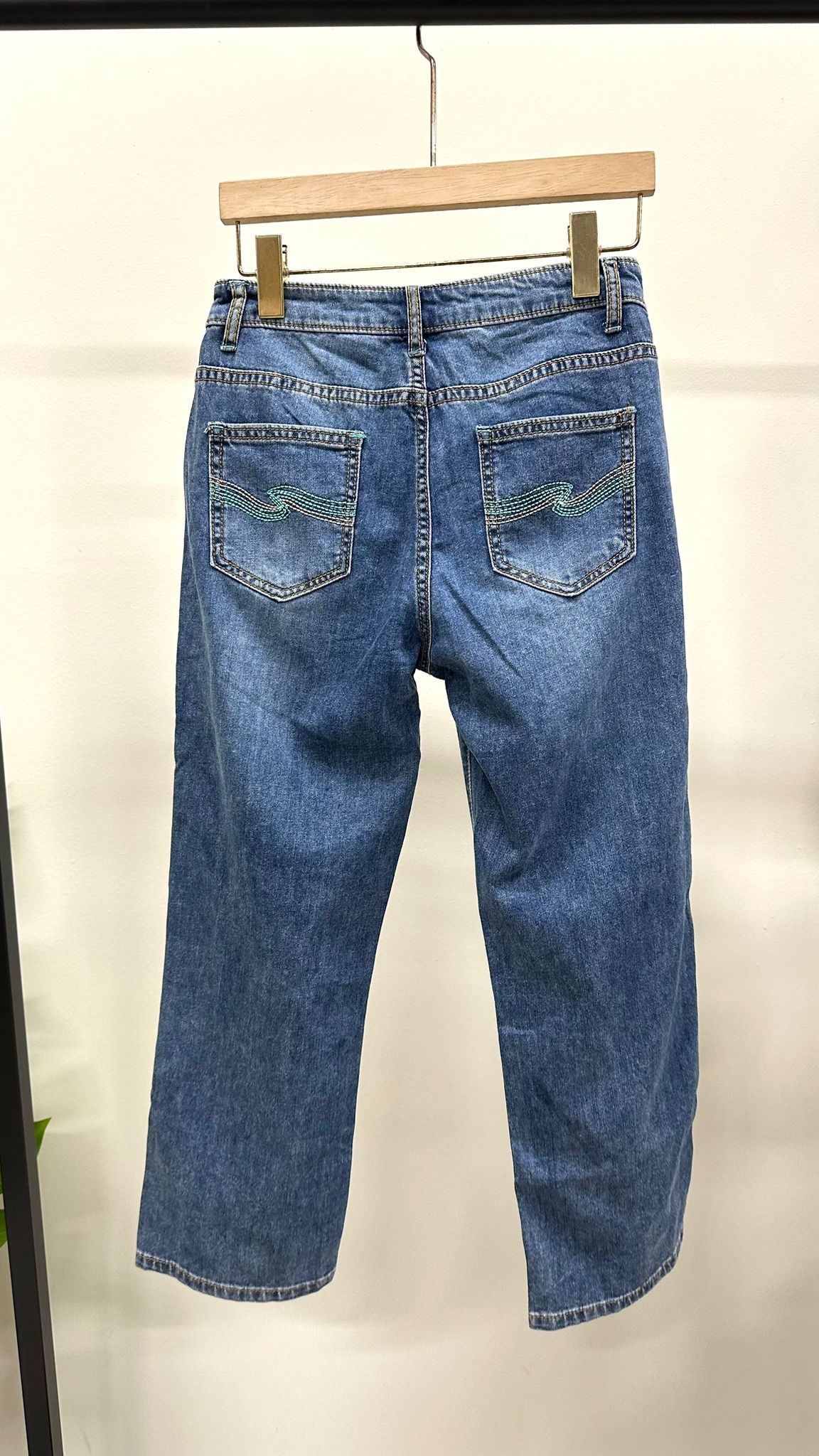 (D2163)Denim Pants
