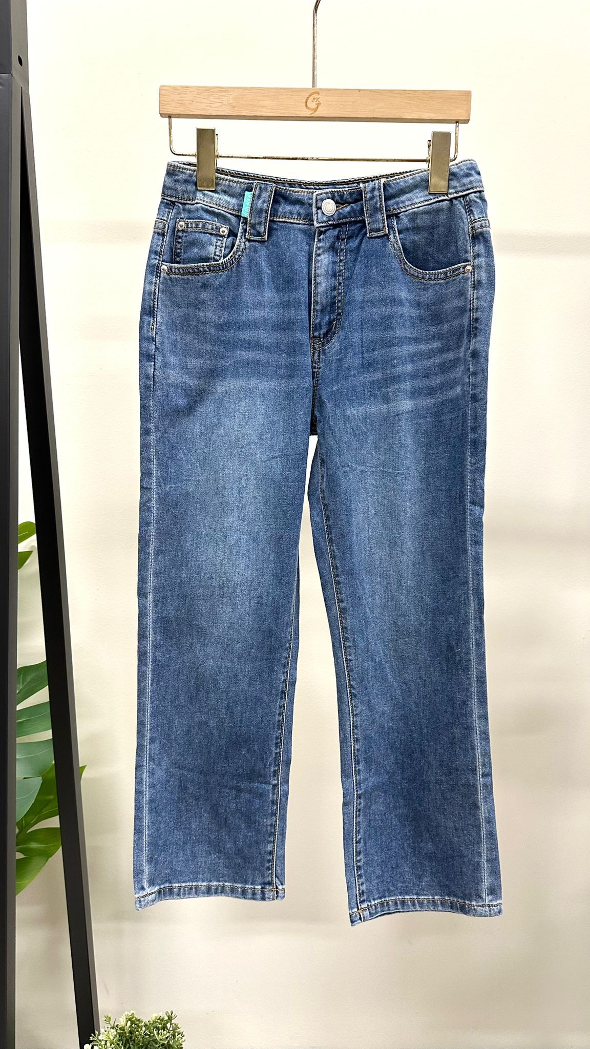 (D2163)Denim Pants