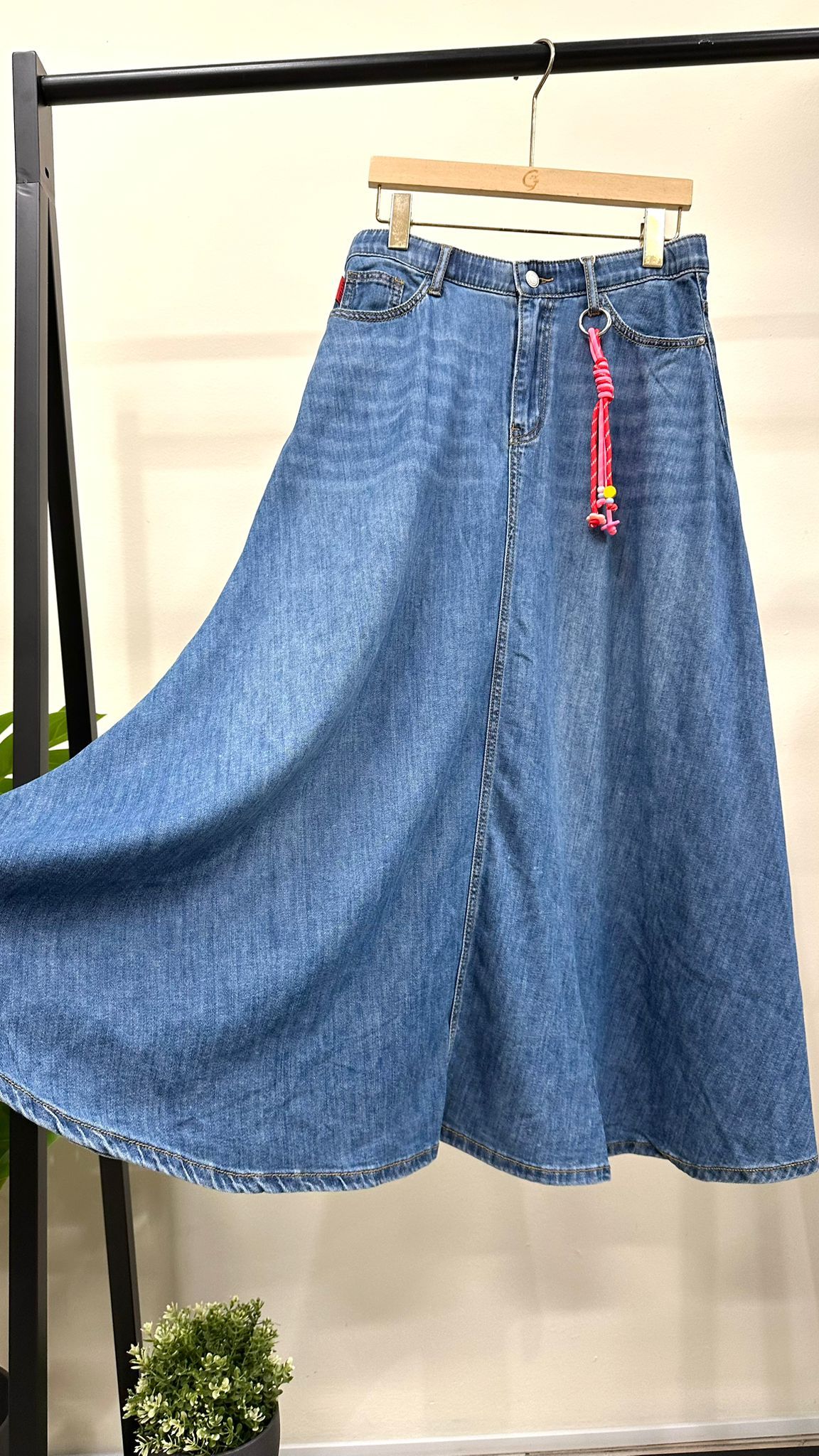 (D2171)Denim Skirt