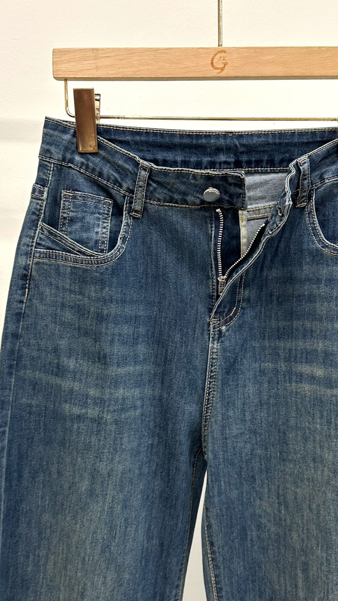 (D2173)Denim Pants