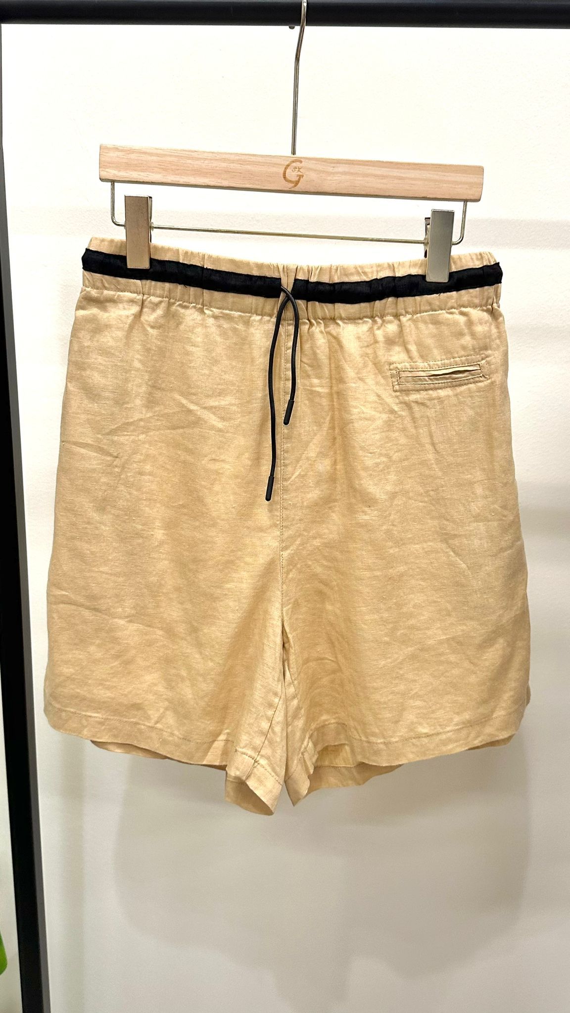 (D2178)Linen Shorts