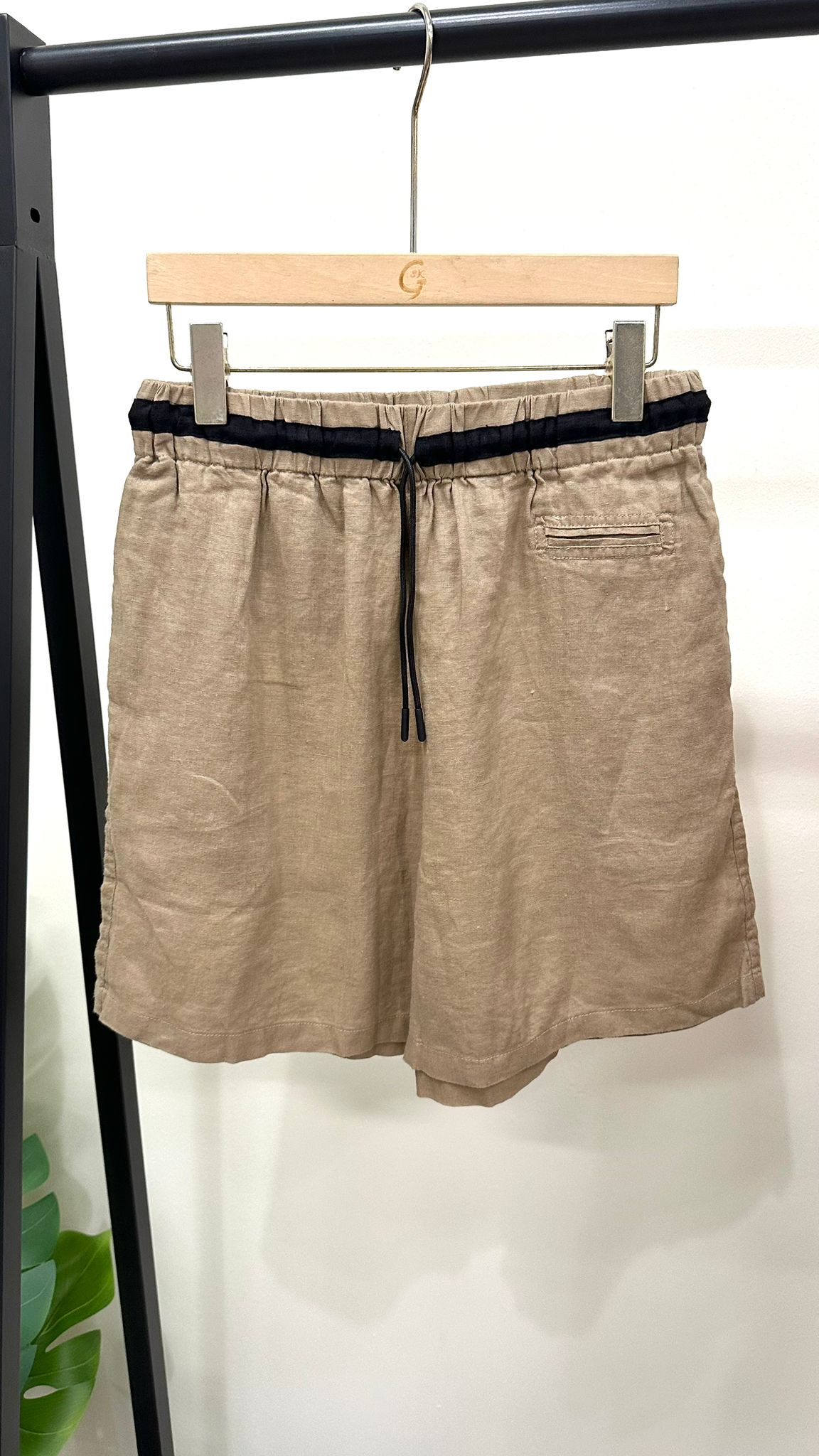 (D2178)Linen Shorts