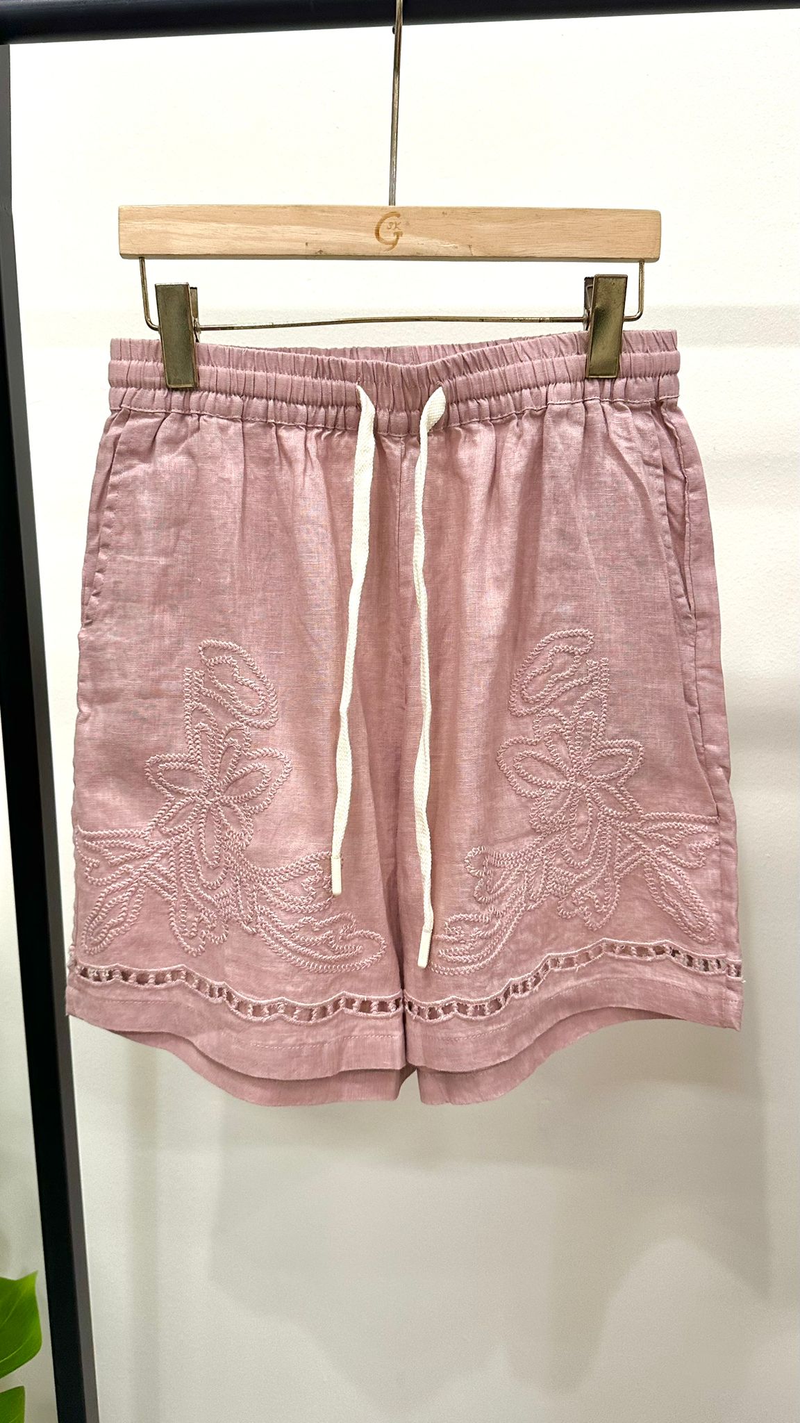 (D2180)Linen Shorts