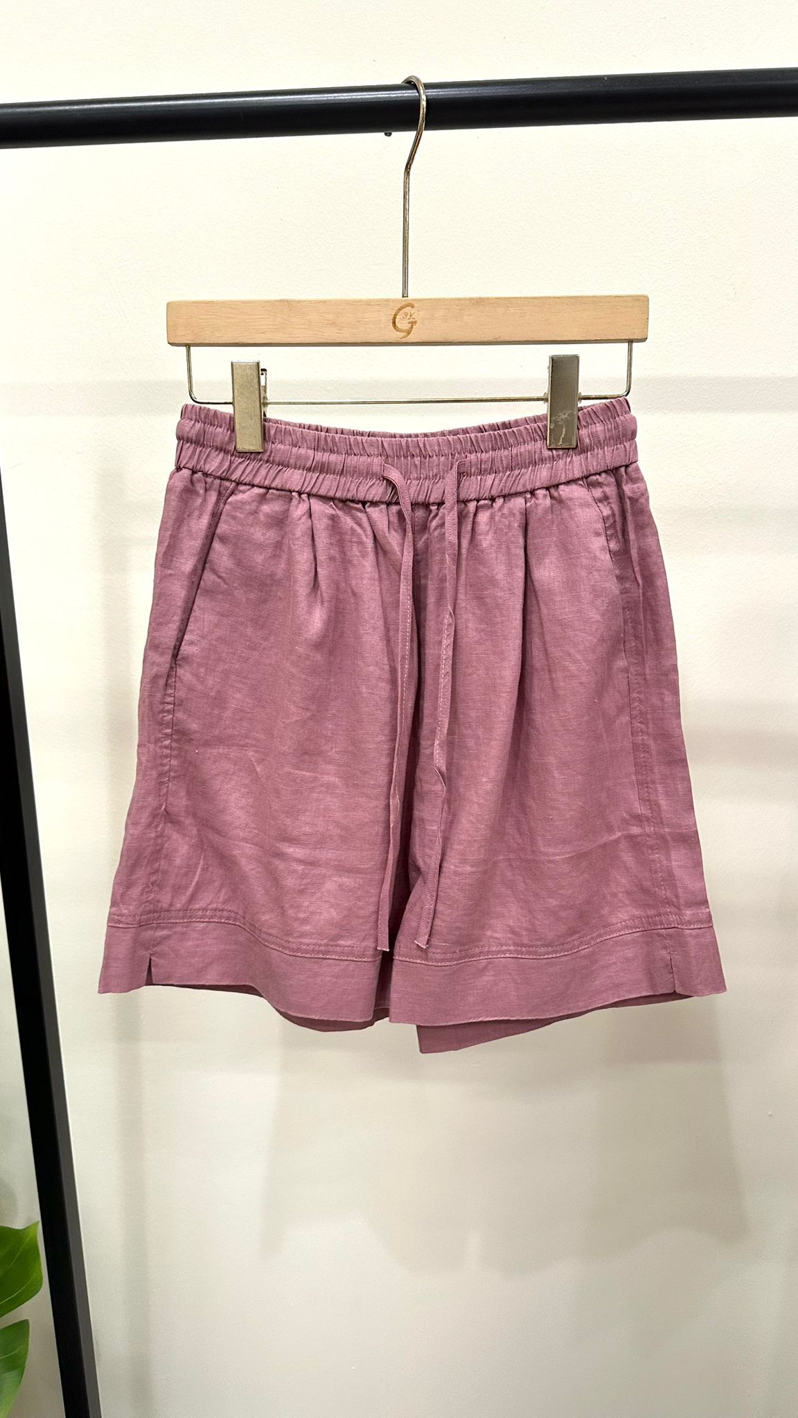 (D2182)Linen Shorts