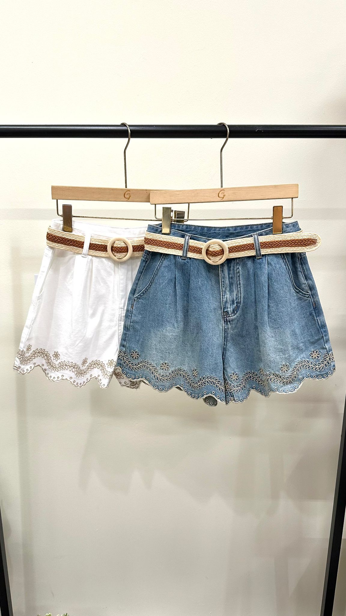 (D2185)Denim Shorts