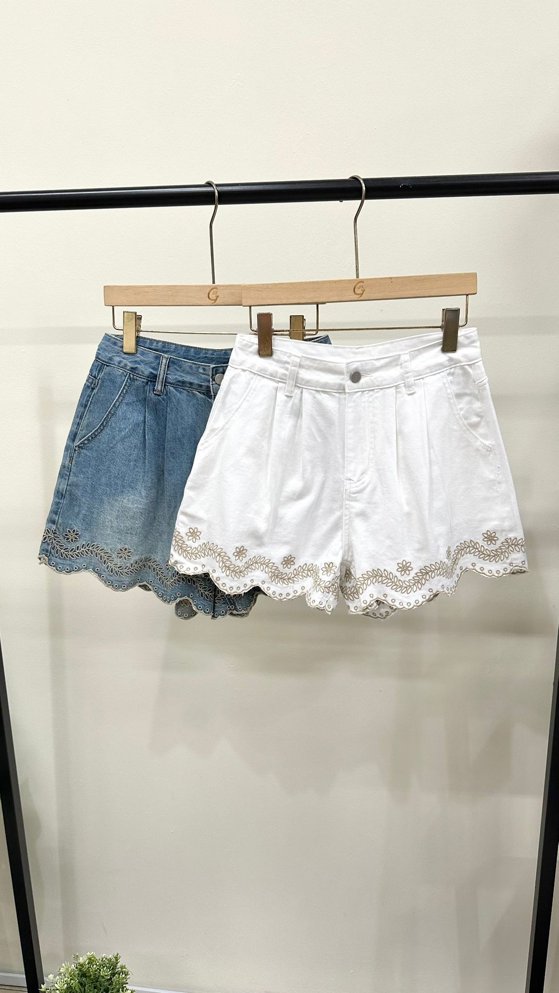 (D2185)Denim Shorts