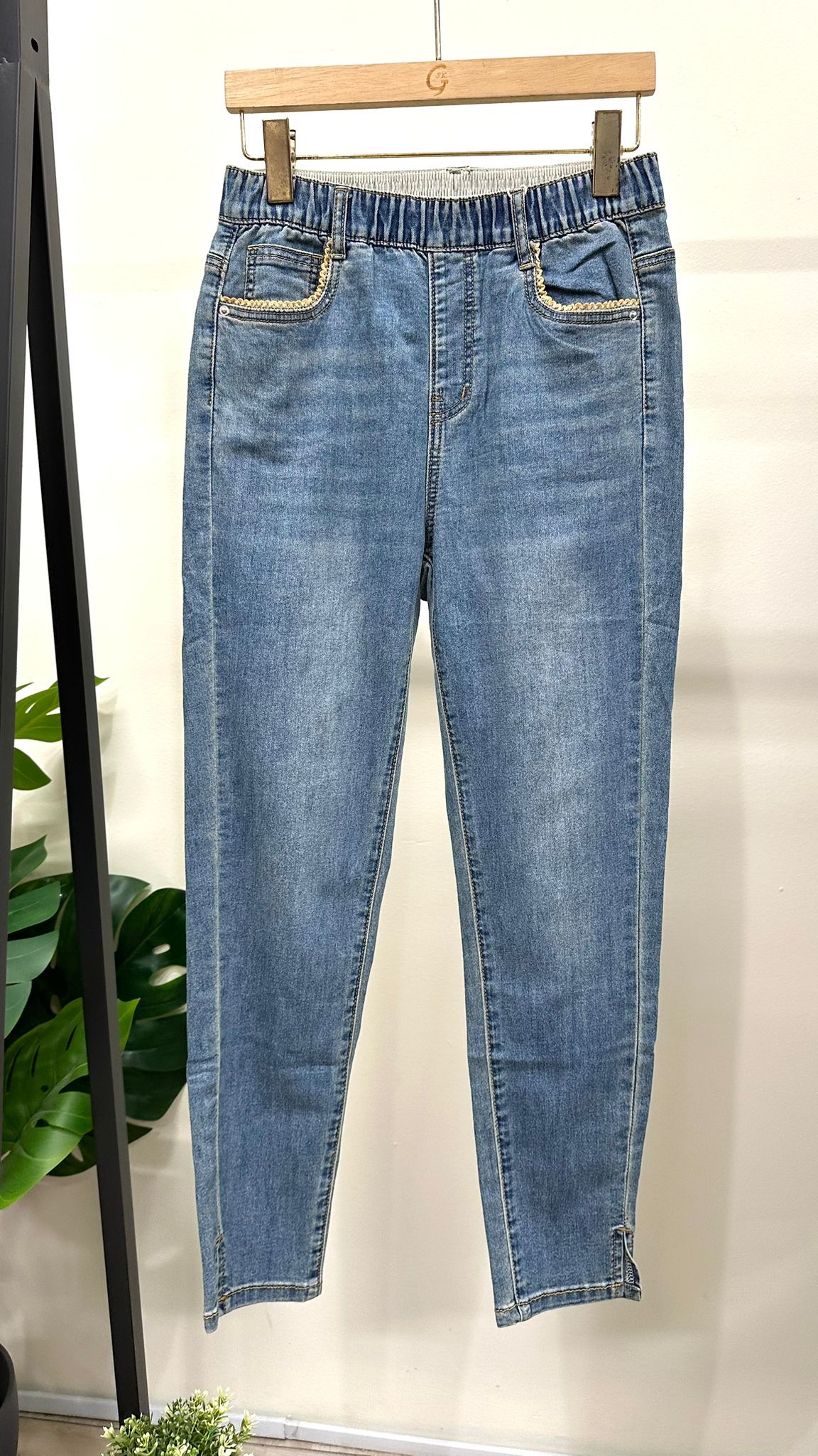 (D2196)Denim Pants