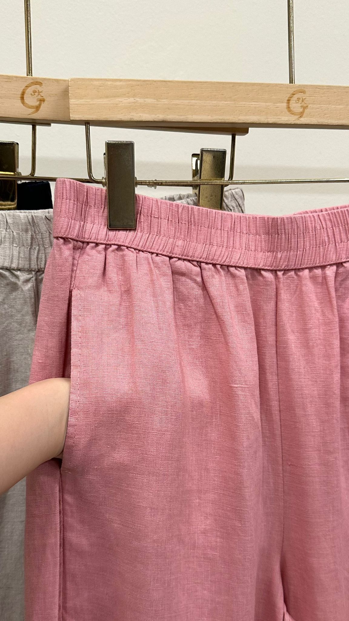 (D2249)Linen Pants