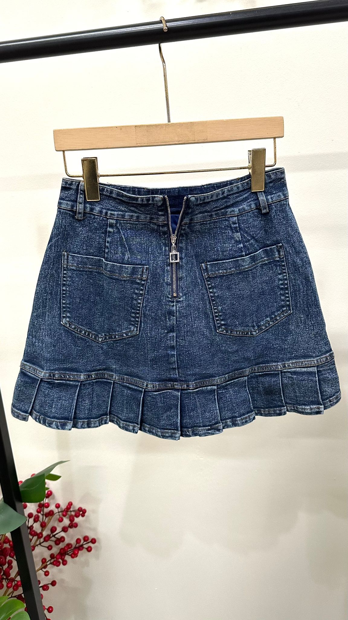 (D2282)Denim Skirt