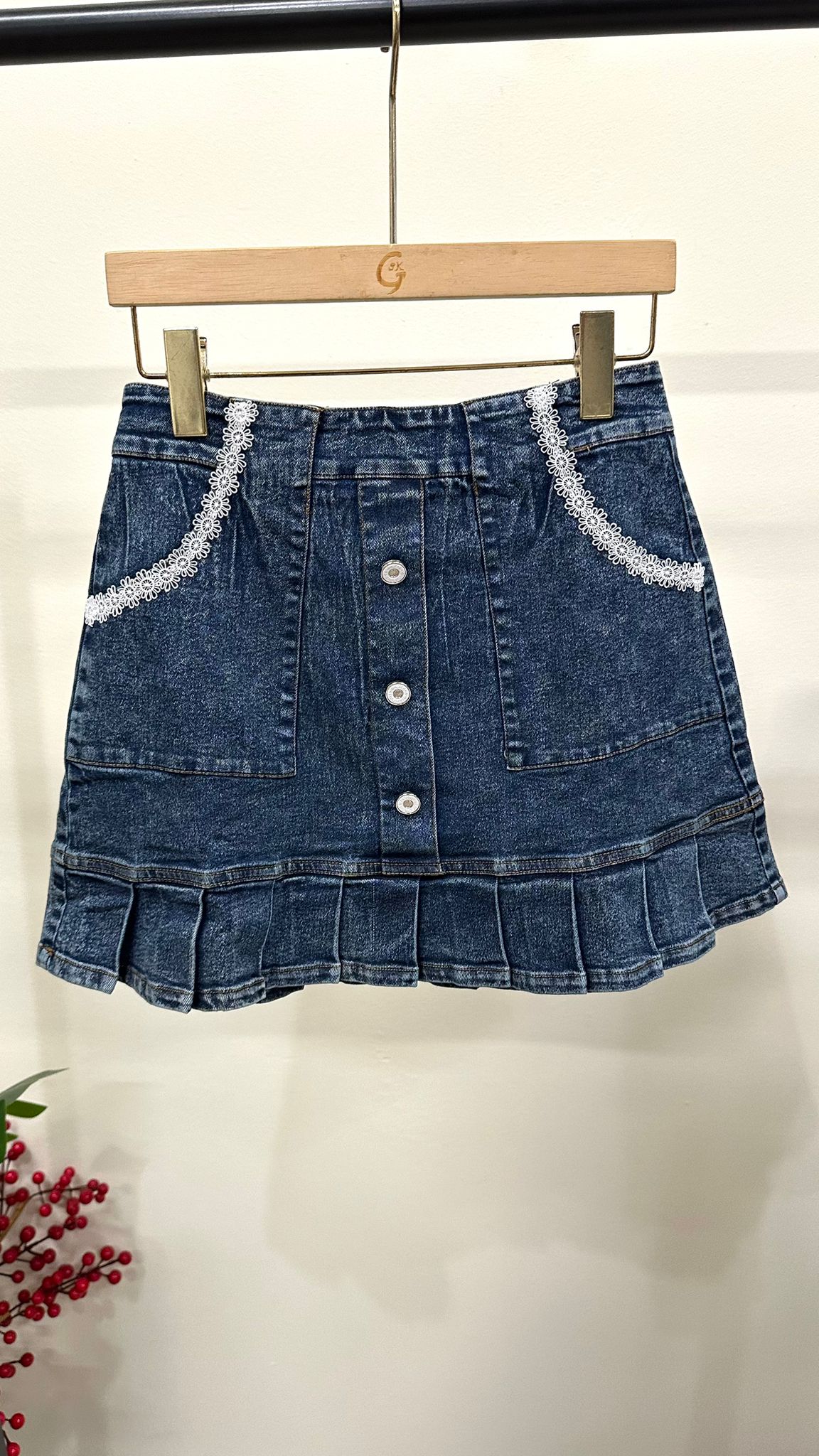 (D2282)Denim Skirt
