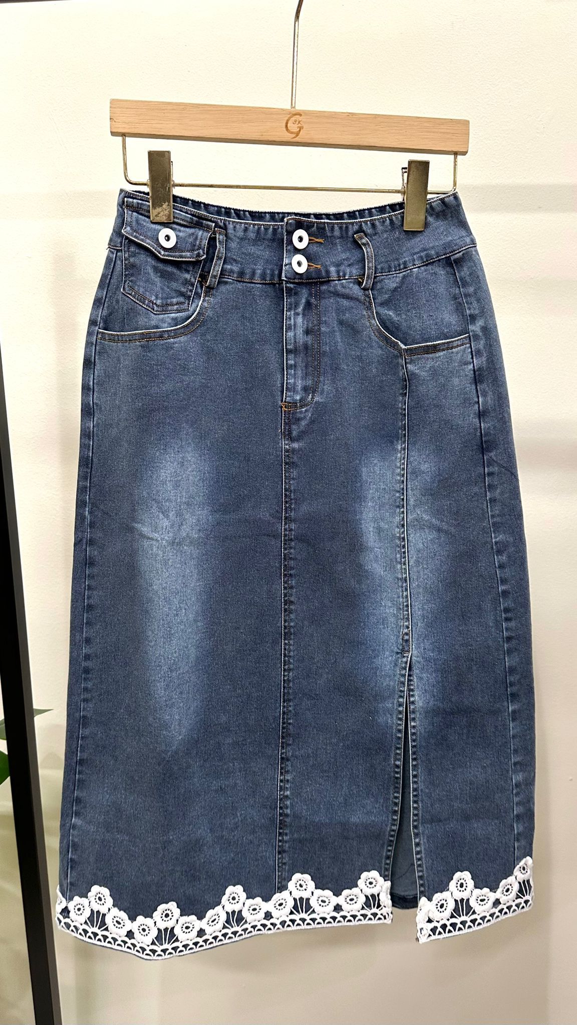 (D2299)Denim Skirt