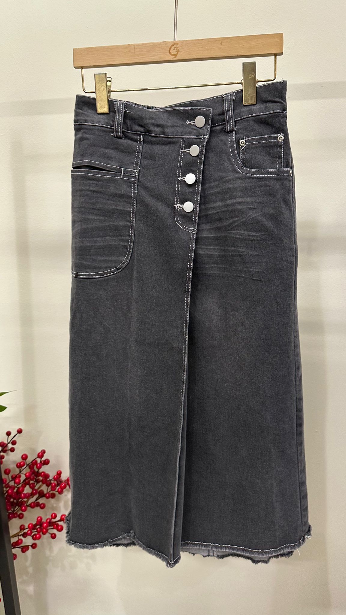 (D2302)Denim Skirt