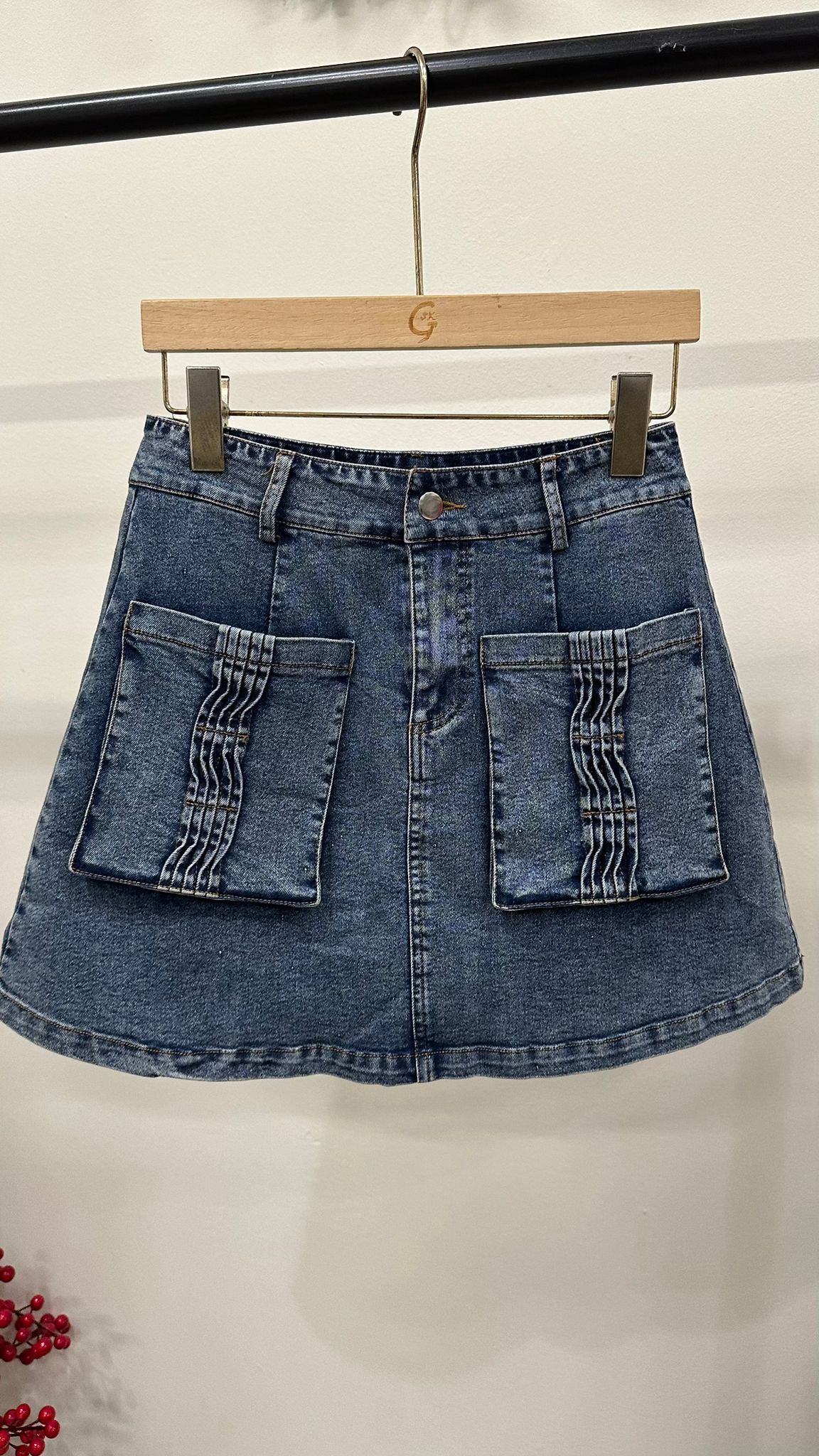 (D2305)Denim Skirt