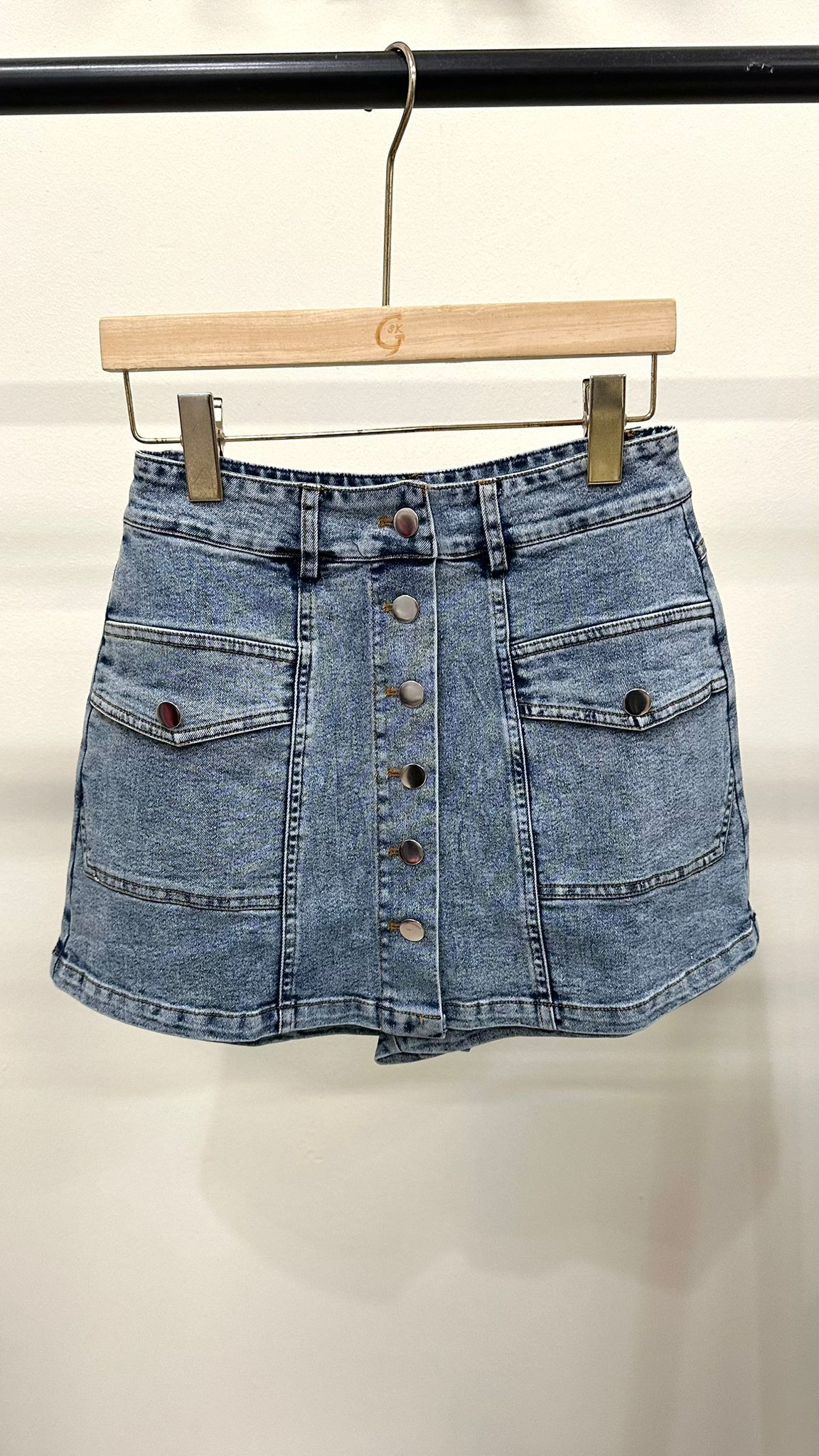 (D2309)Denim Skirt