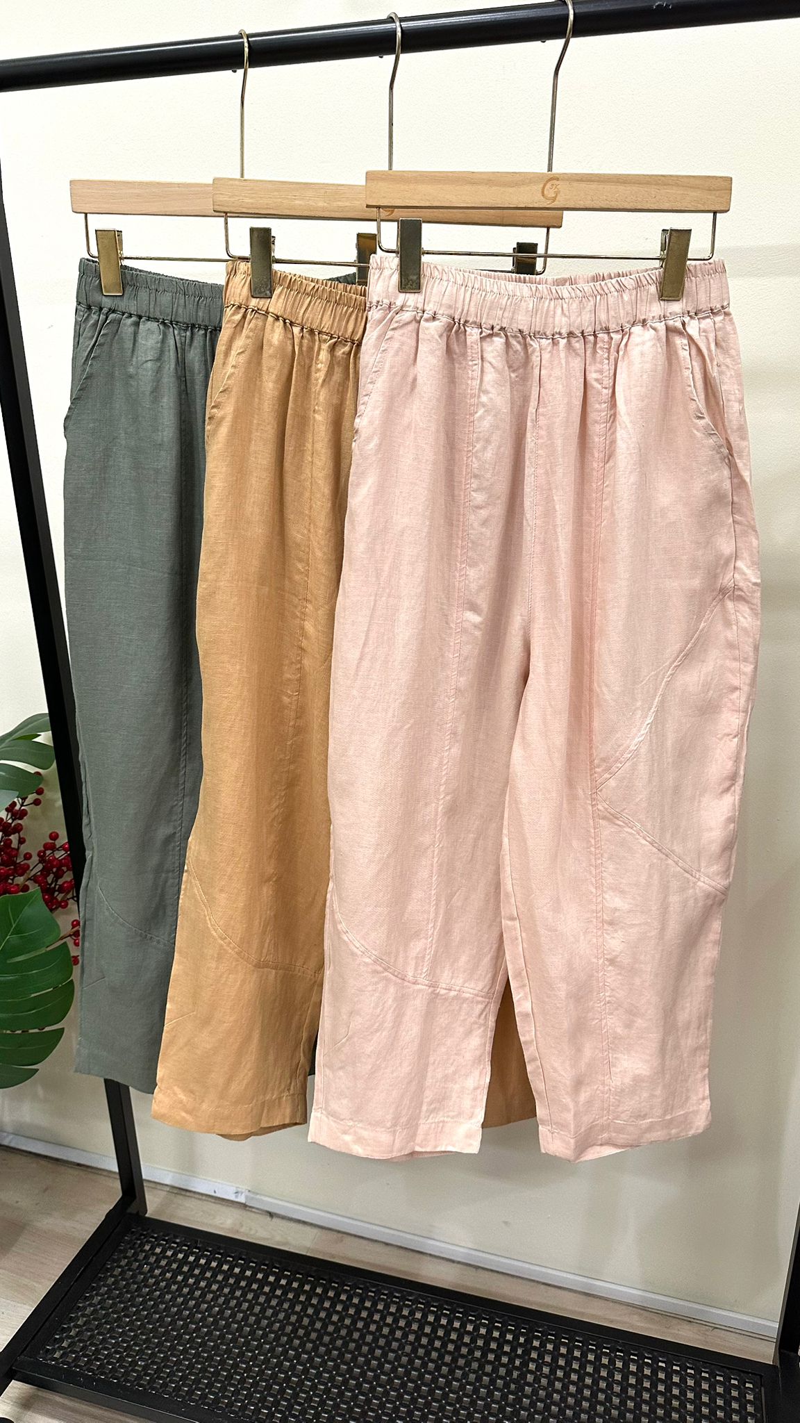 (D2314)Linen Pants