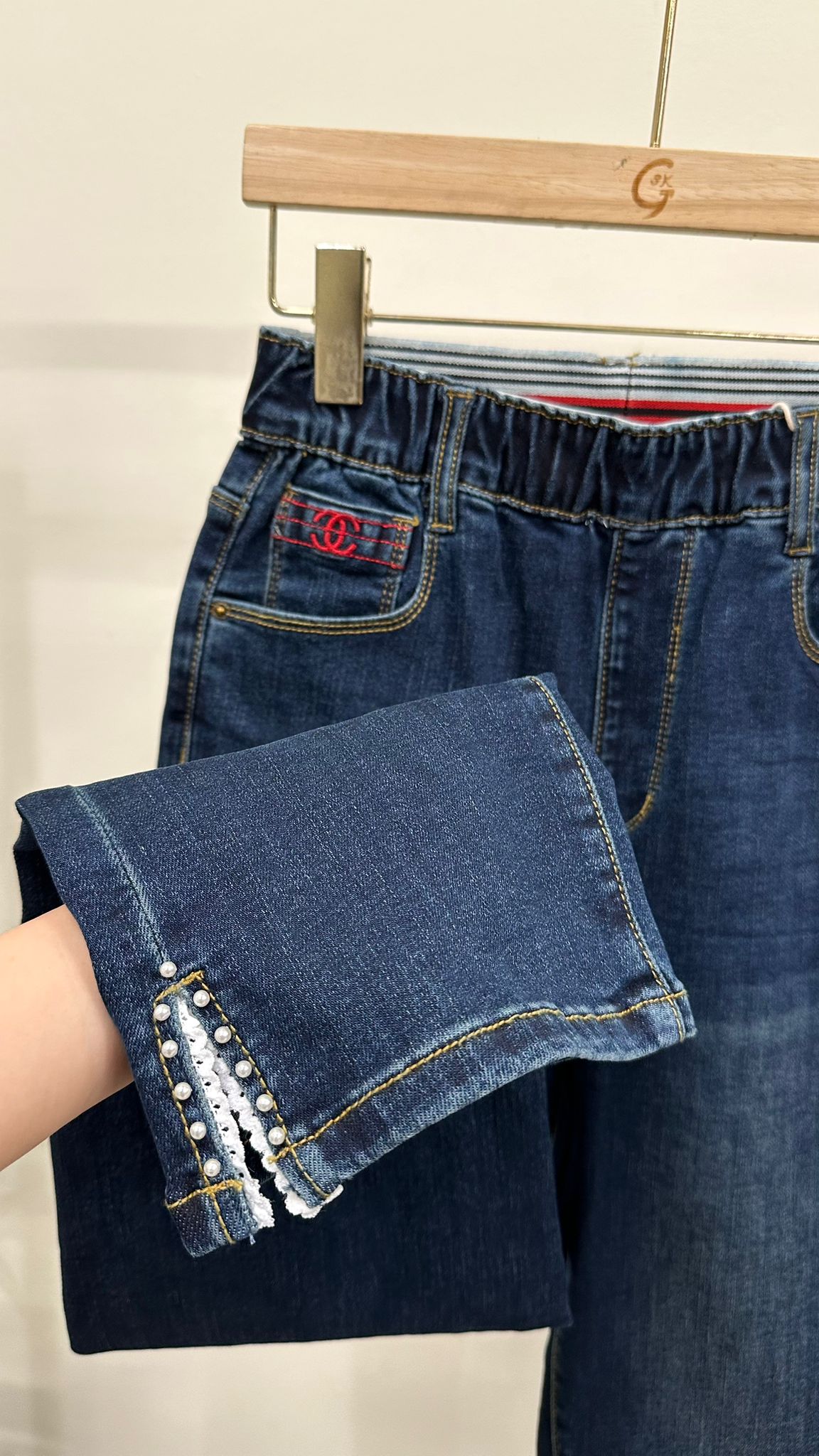 (D2316)Denim Pants