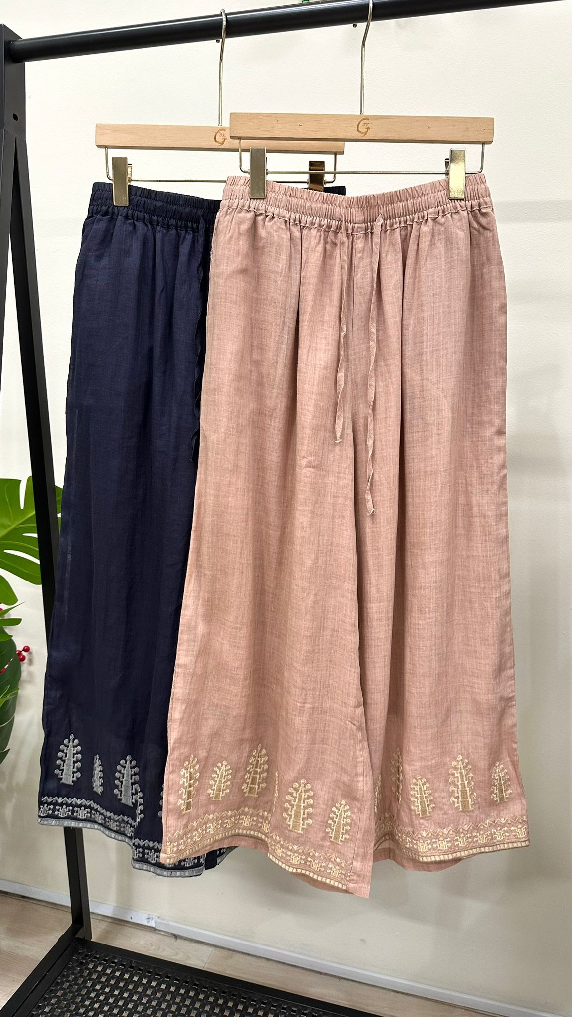 (D2318)Linen Pants