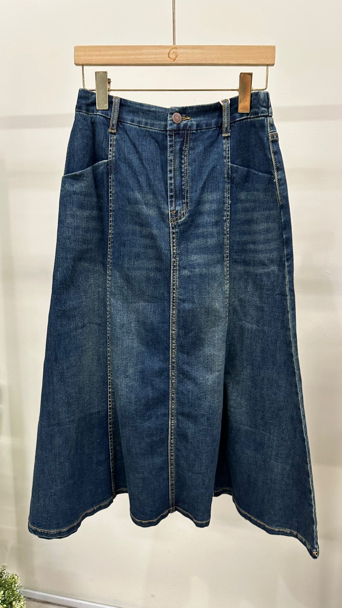 (D2358)Denim Skirt