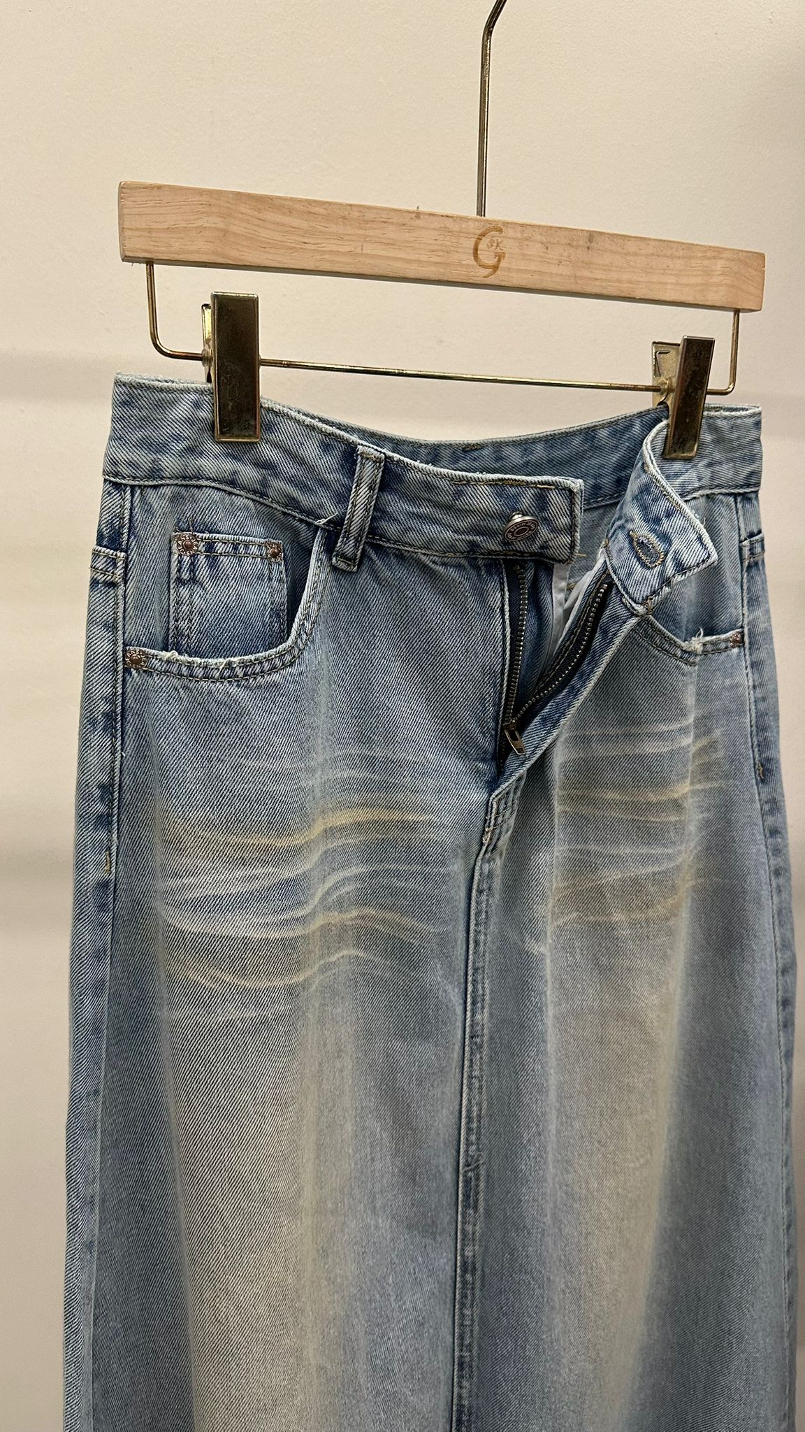 (D2402)Denim Skirt