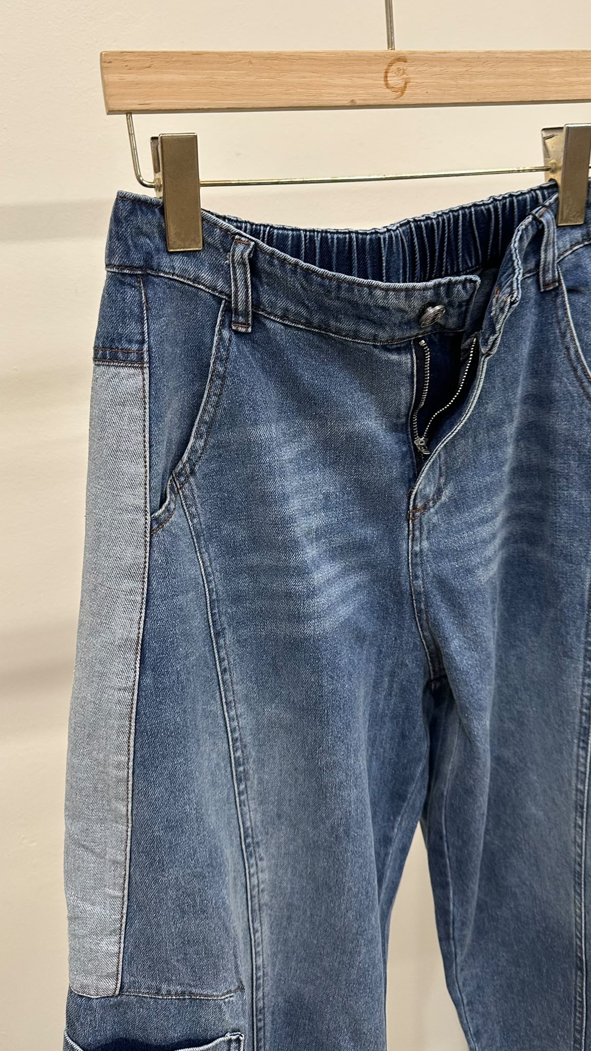 (D2418)Denim Pants