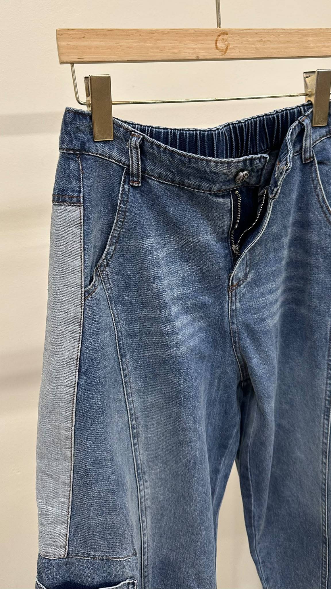(D2418)Denim Pants