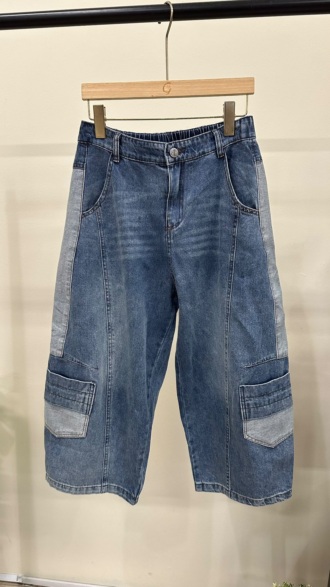 (D2418)Denim Pants