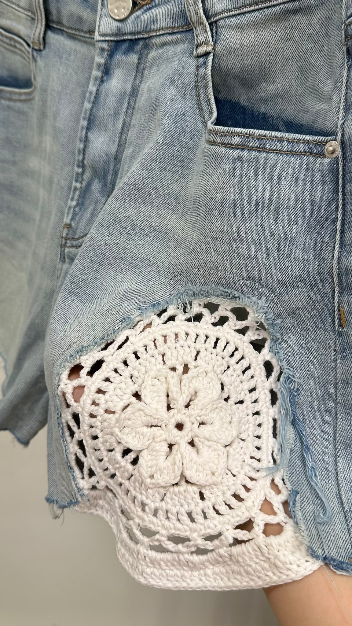 (D2419)Denim Shorts