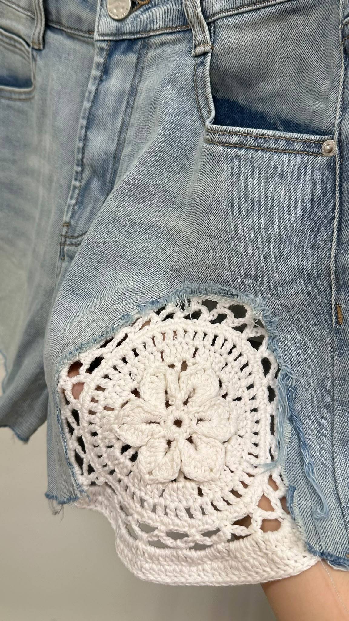 (D2419)Denim Shorts