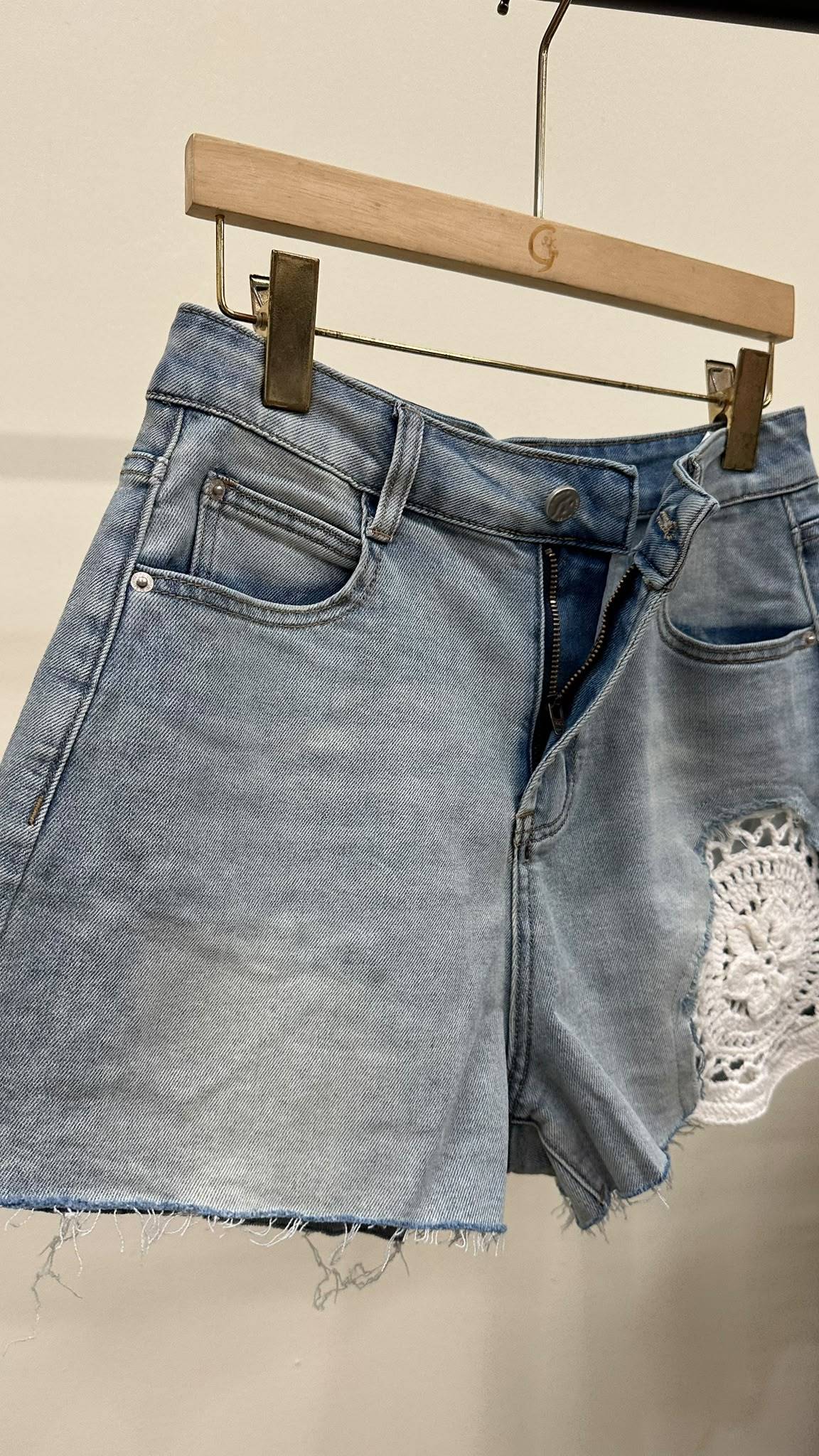 (D2419)Denim Shorts