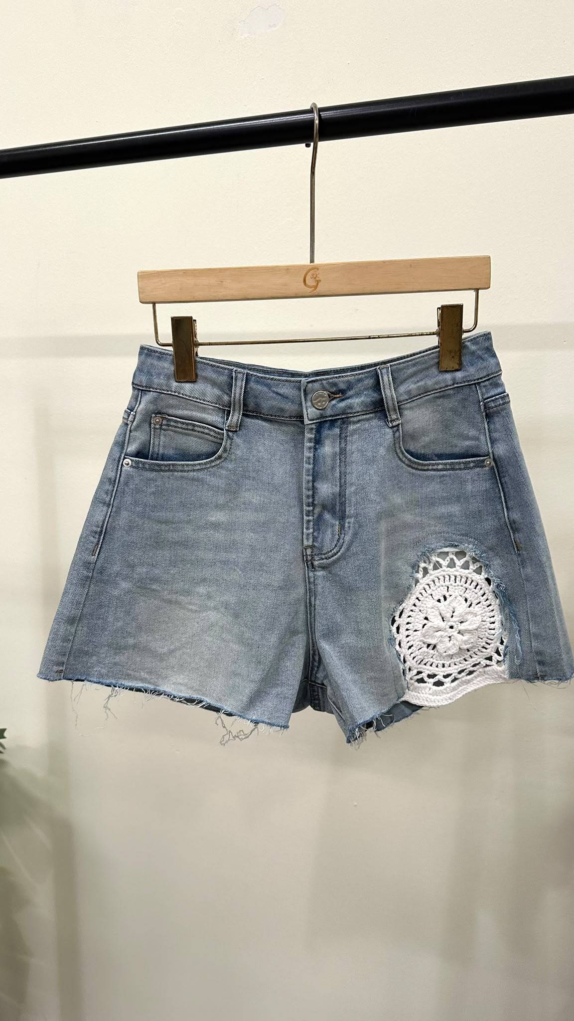 (D2419)Denim Shorts