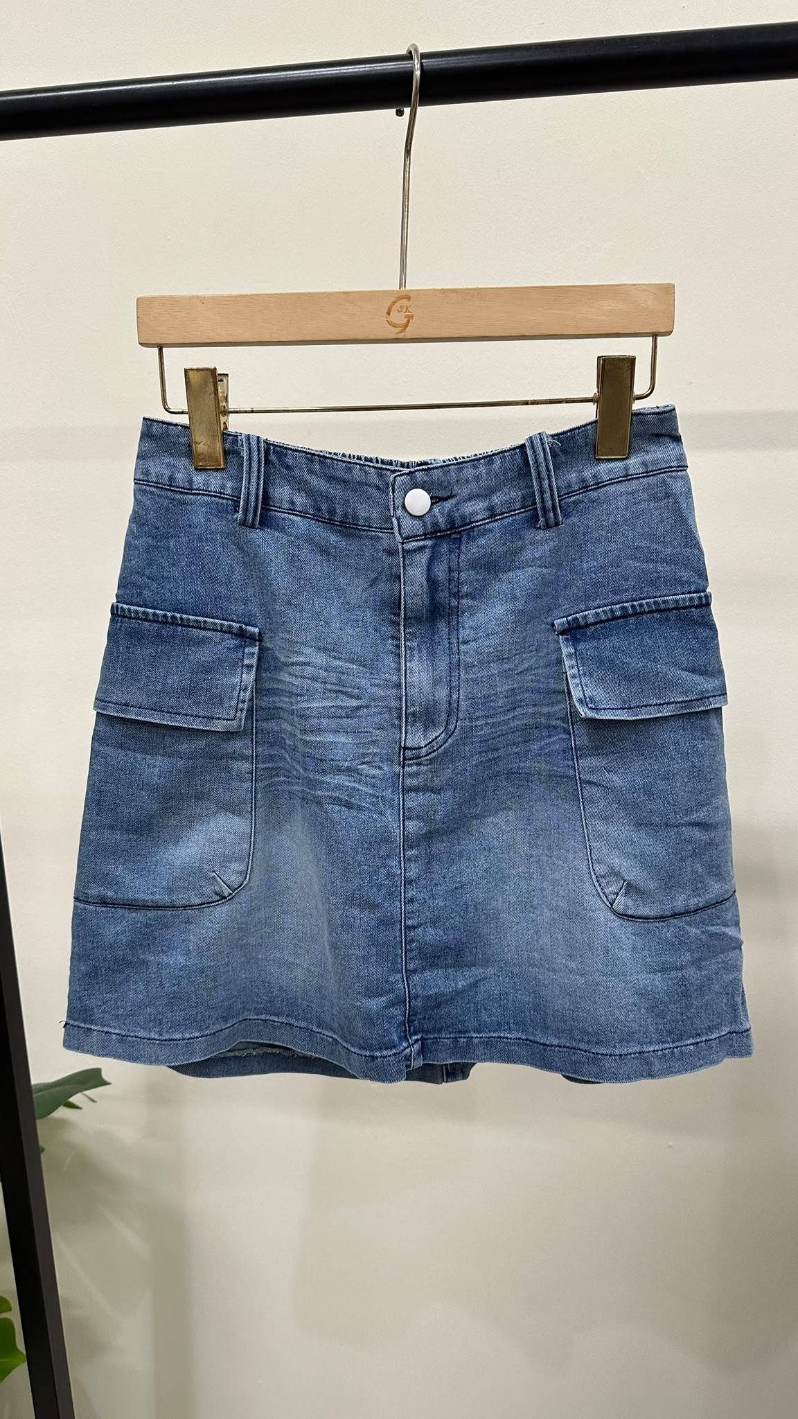 (D2420)Denim Skirt