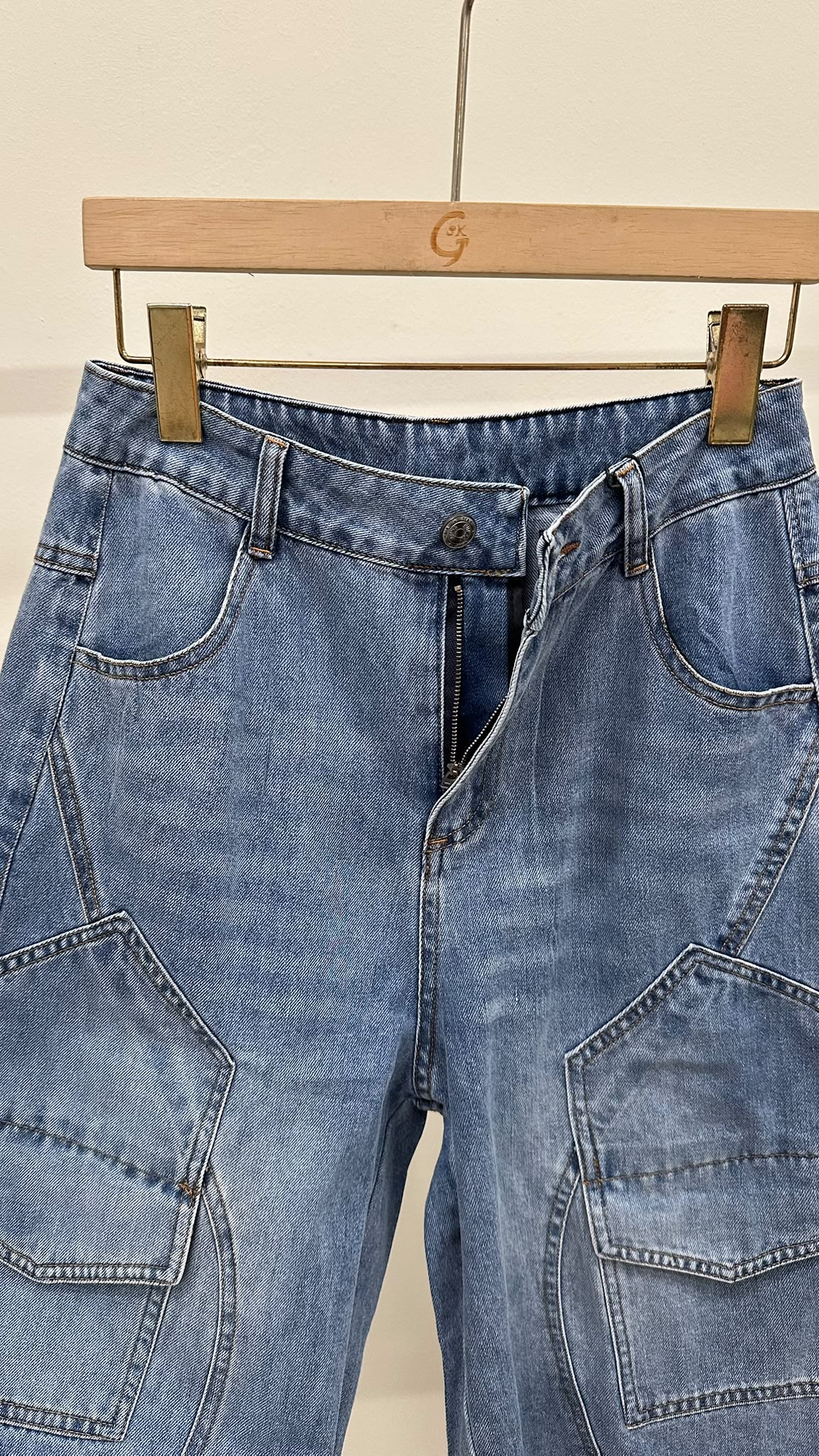 (D2422)Denim Pants