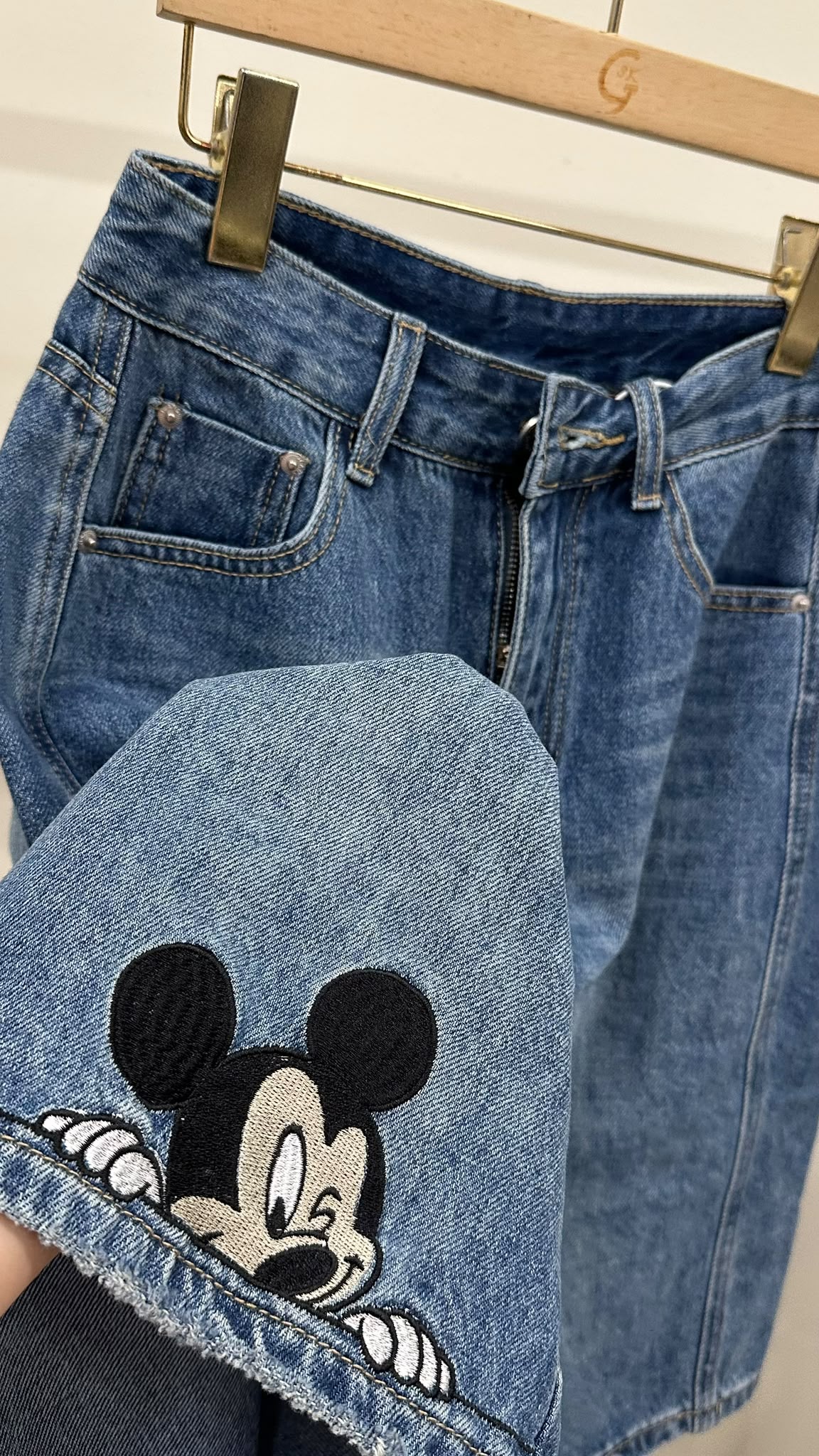 (D2423)Denim Pants