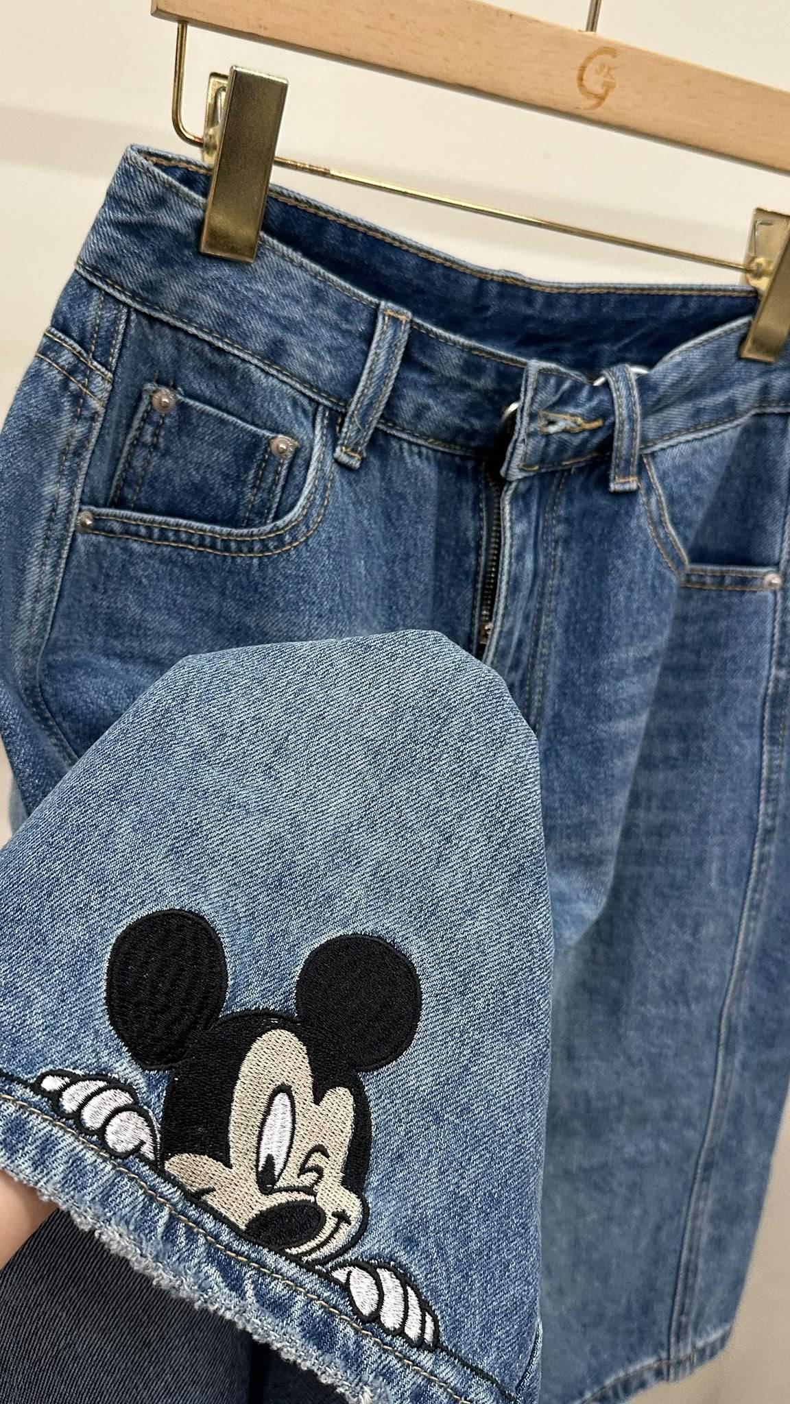 (D2423)Denim Pants