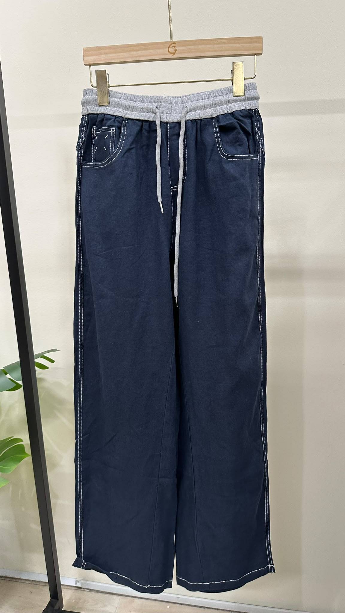 (D2424)Linen Pants