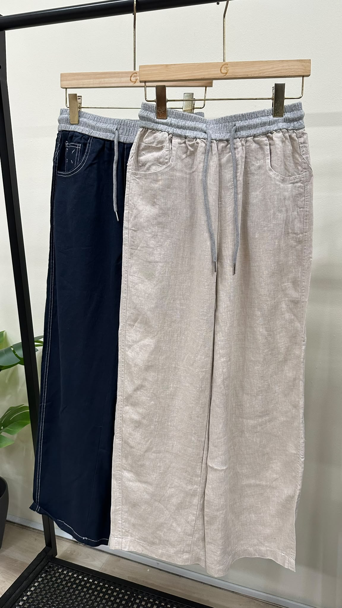 (D2424)Linen Pants