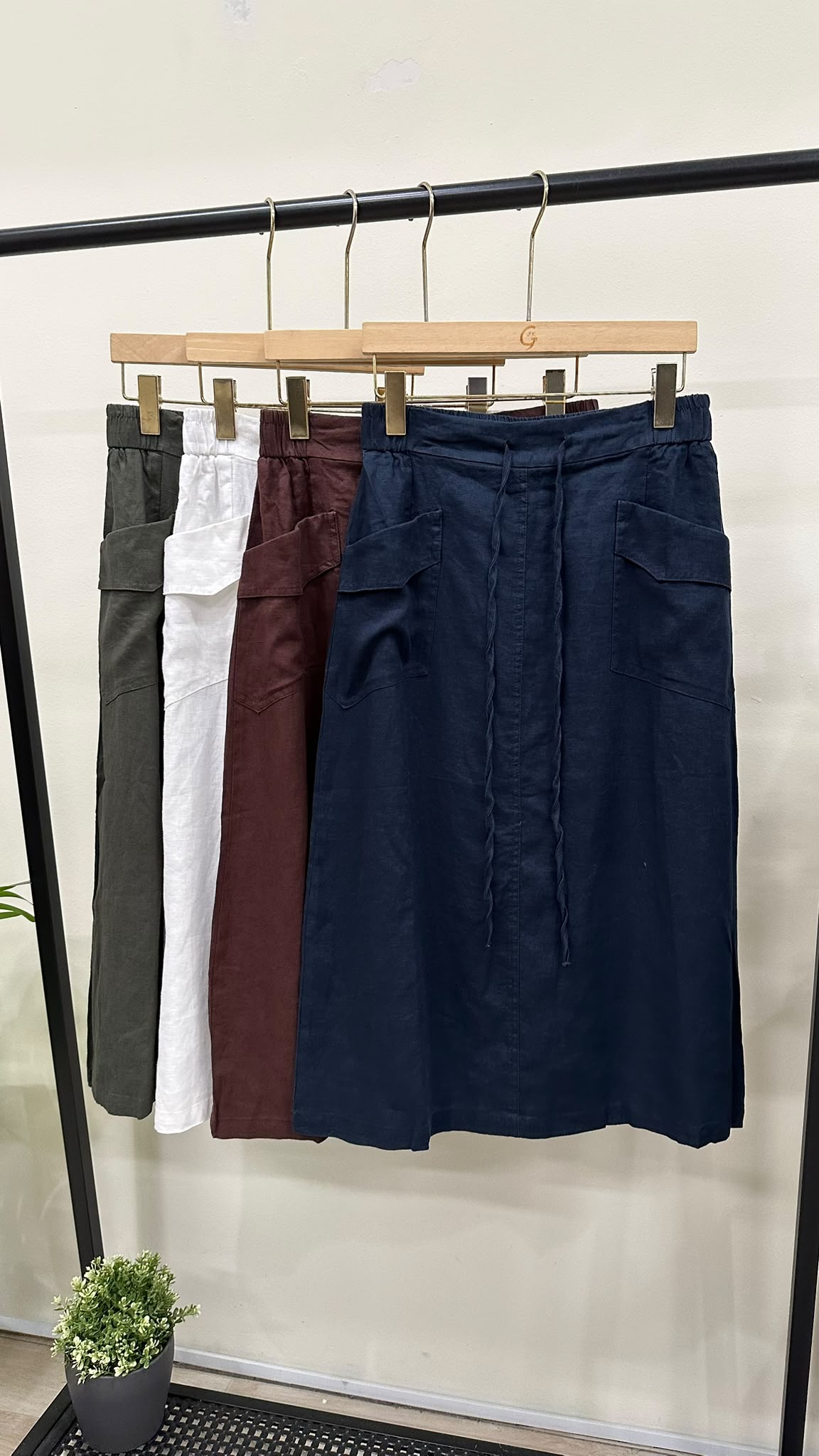 (D2432)Linen Pants
