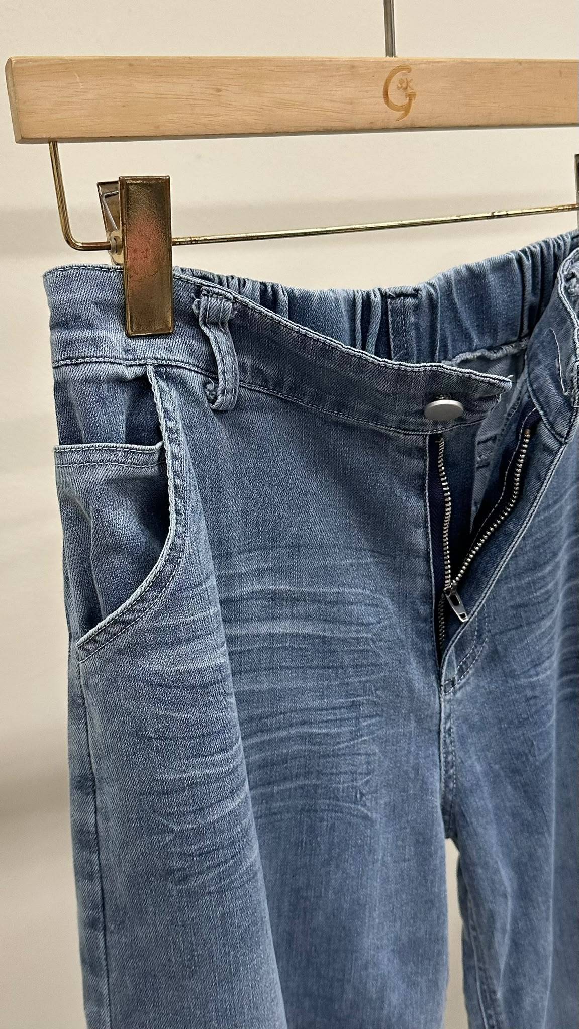 (D2434)Denim Pants