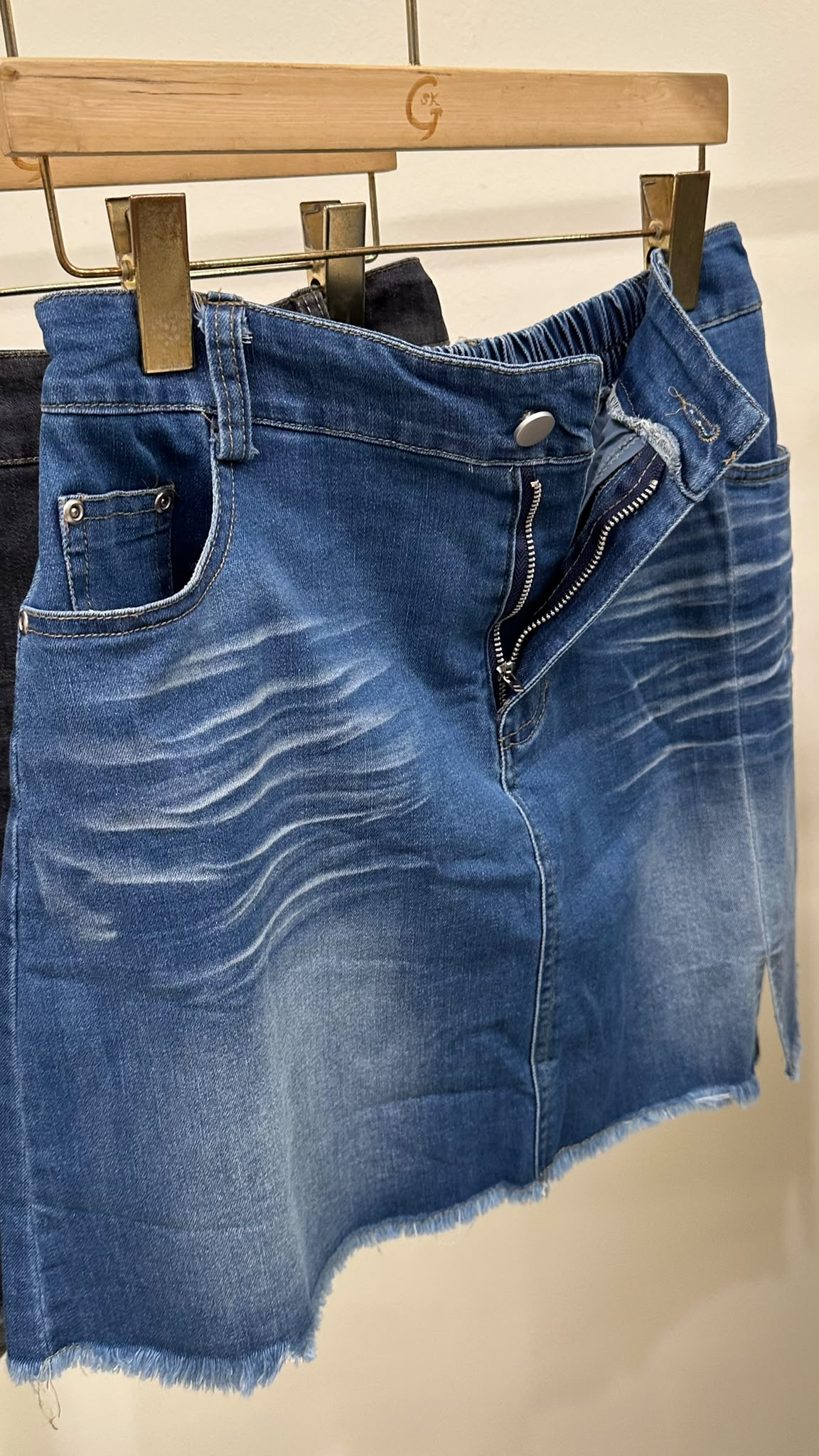 (D2438)Denim Skirt
