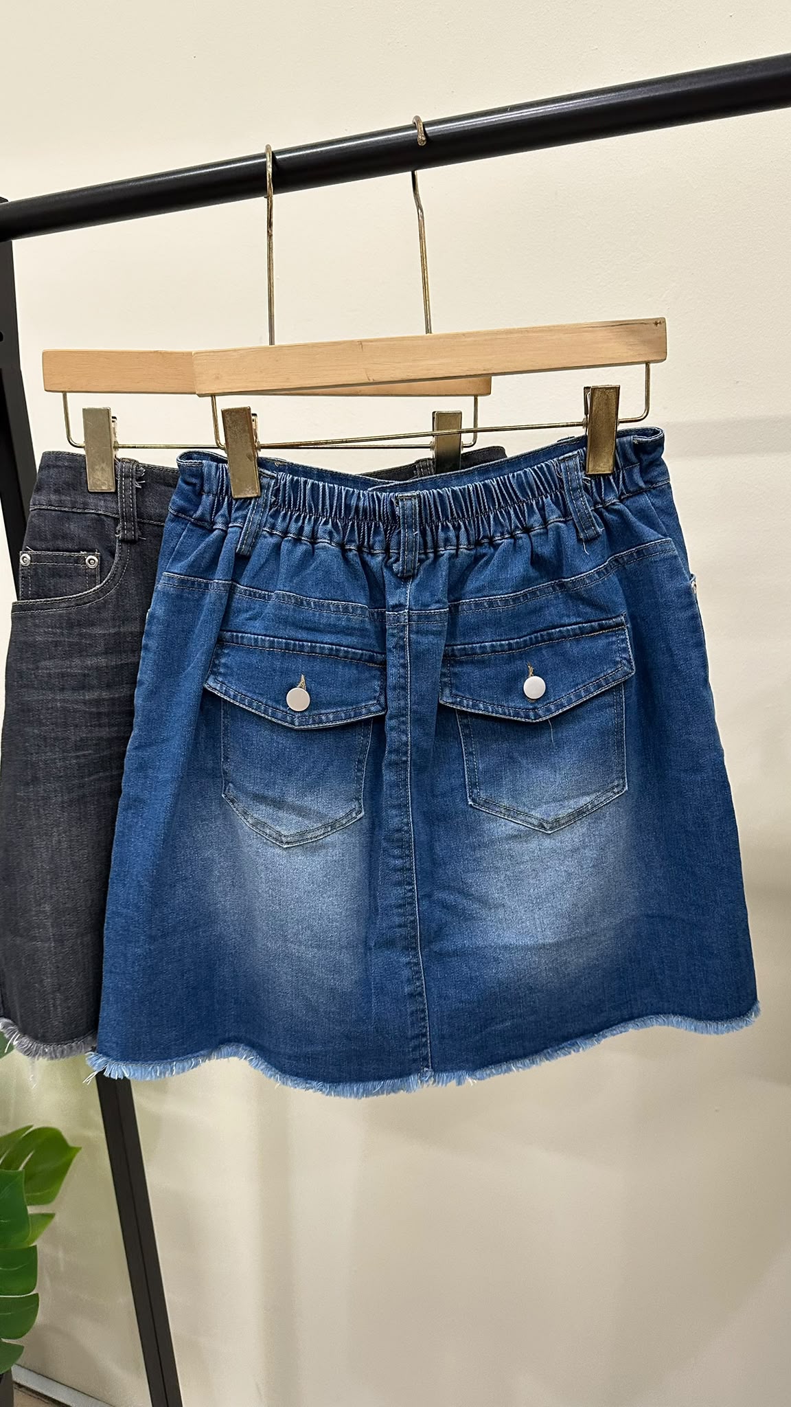 (D2438)Denim Skirt