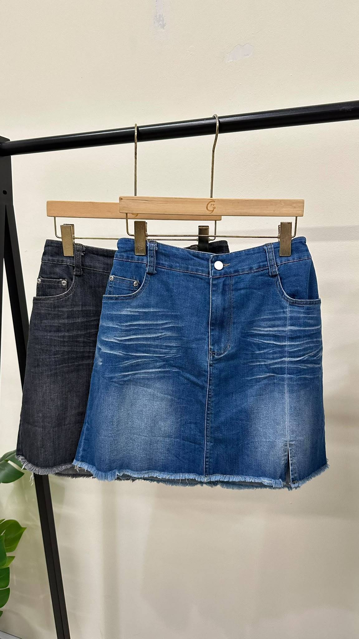(D2438)Denim Skirt
