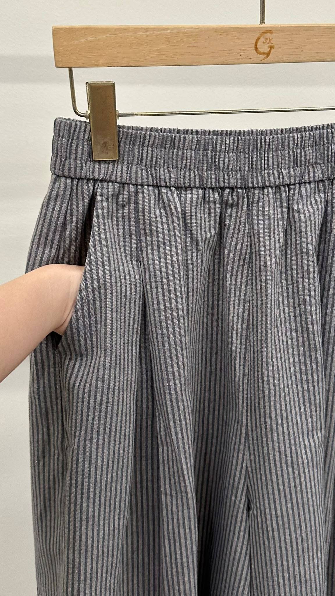 (D2451)Striped Pants