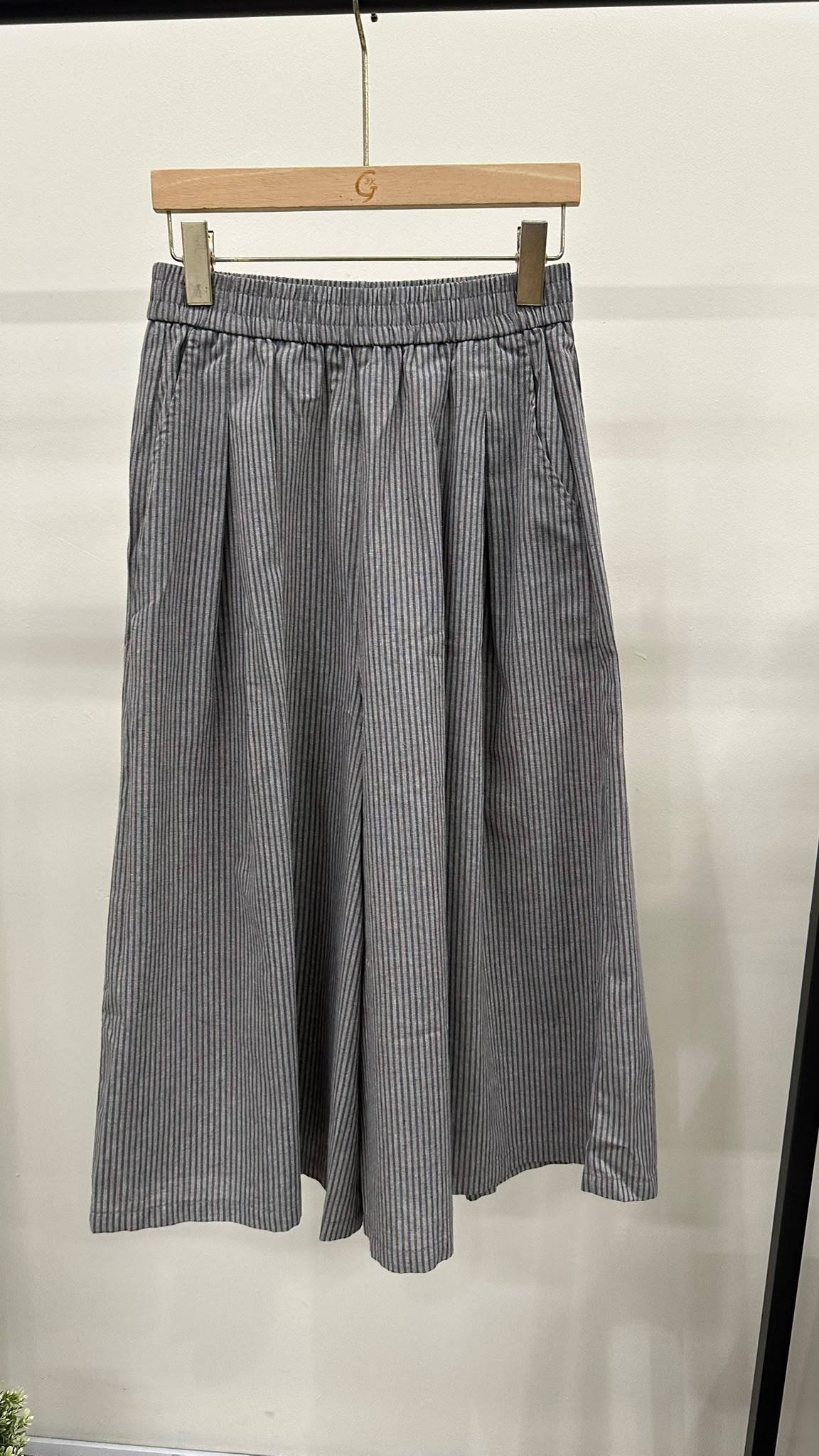 (D2451)Striped Pants